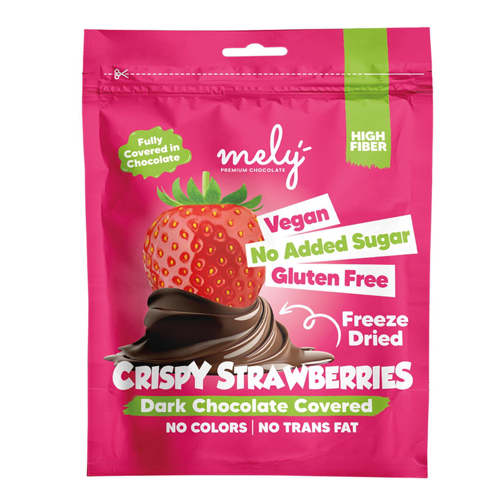 Mely Şeker İlavesiz Çikolata Kaplı Dondurulup Kurutulmuş Çilek 50 G