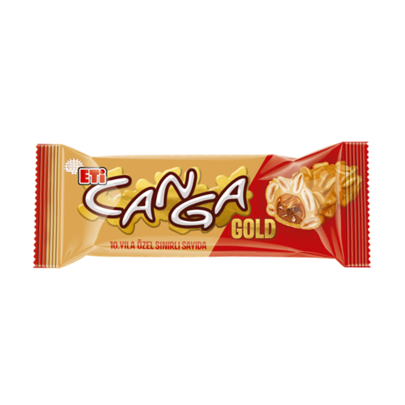 Eti Canga Gold Yer Fıstıklı Karamelli Nuga Bar 45 G