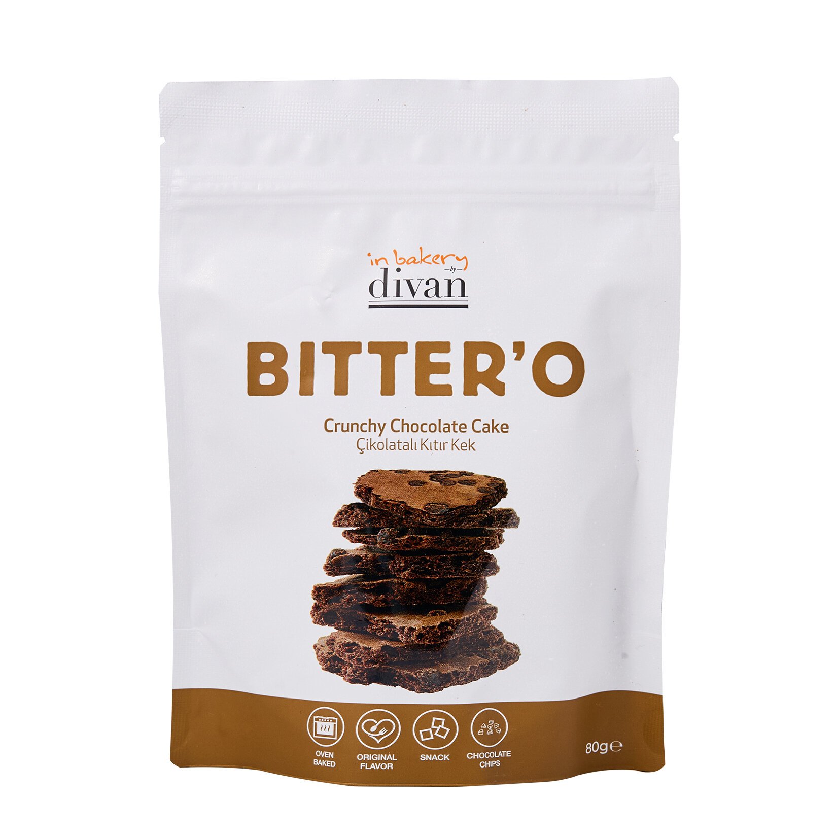In Bakery By Divan Bitter'o Çikolata Çıtır Kek 80 G