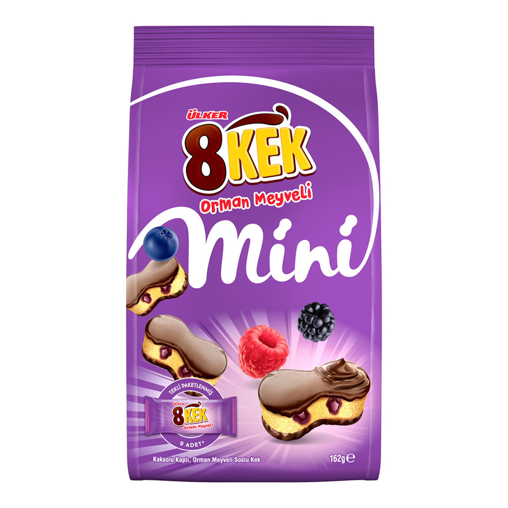 Ülker 8 Kek Orman Meyveli Mini Kekler 162 G