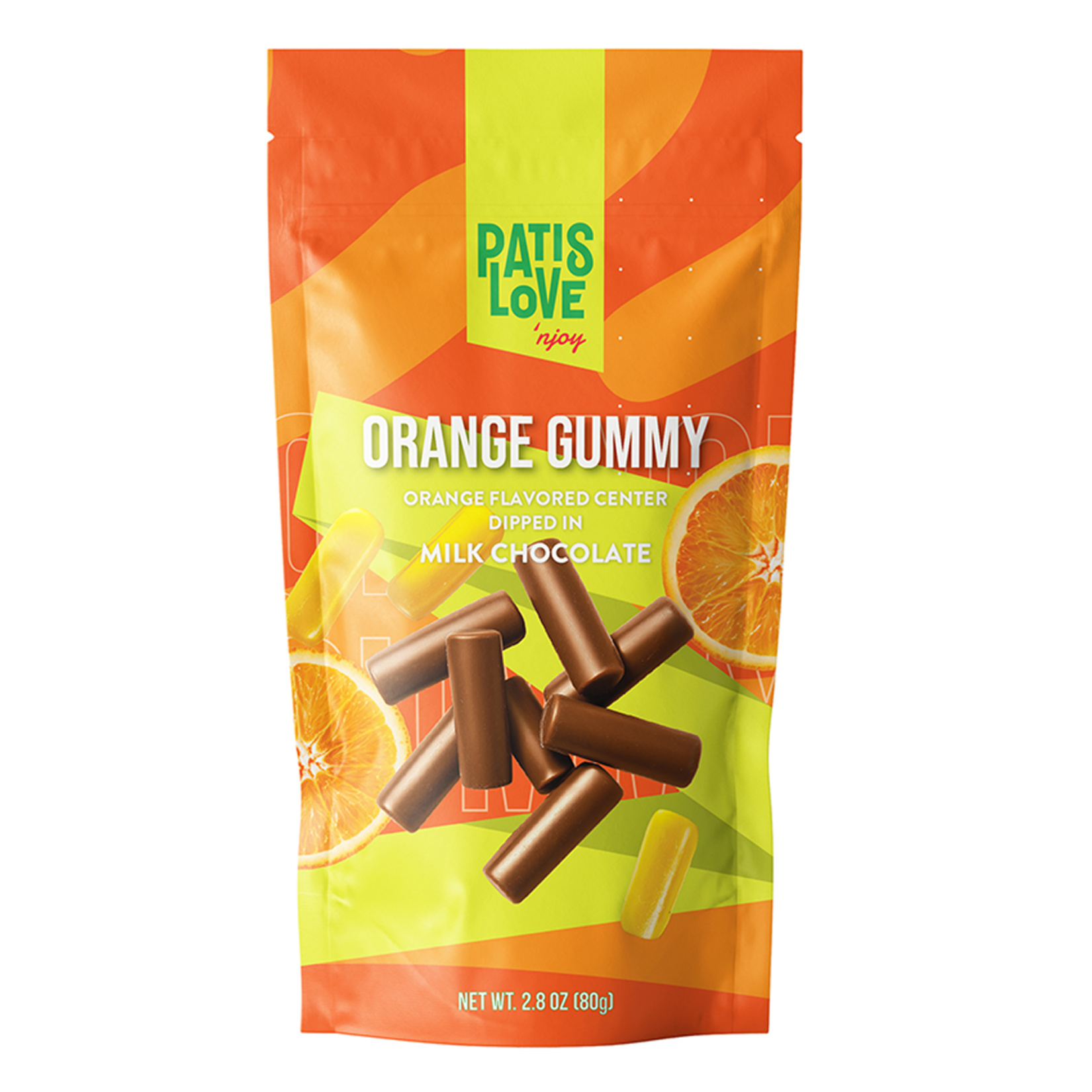 Patislove Sütlü Çikolata Kaplamalı Portakallı Yumuşak Şekerleme 80 G