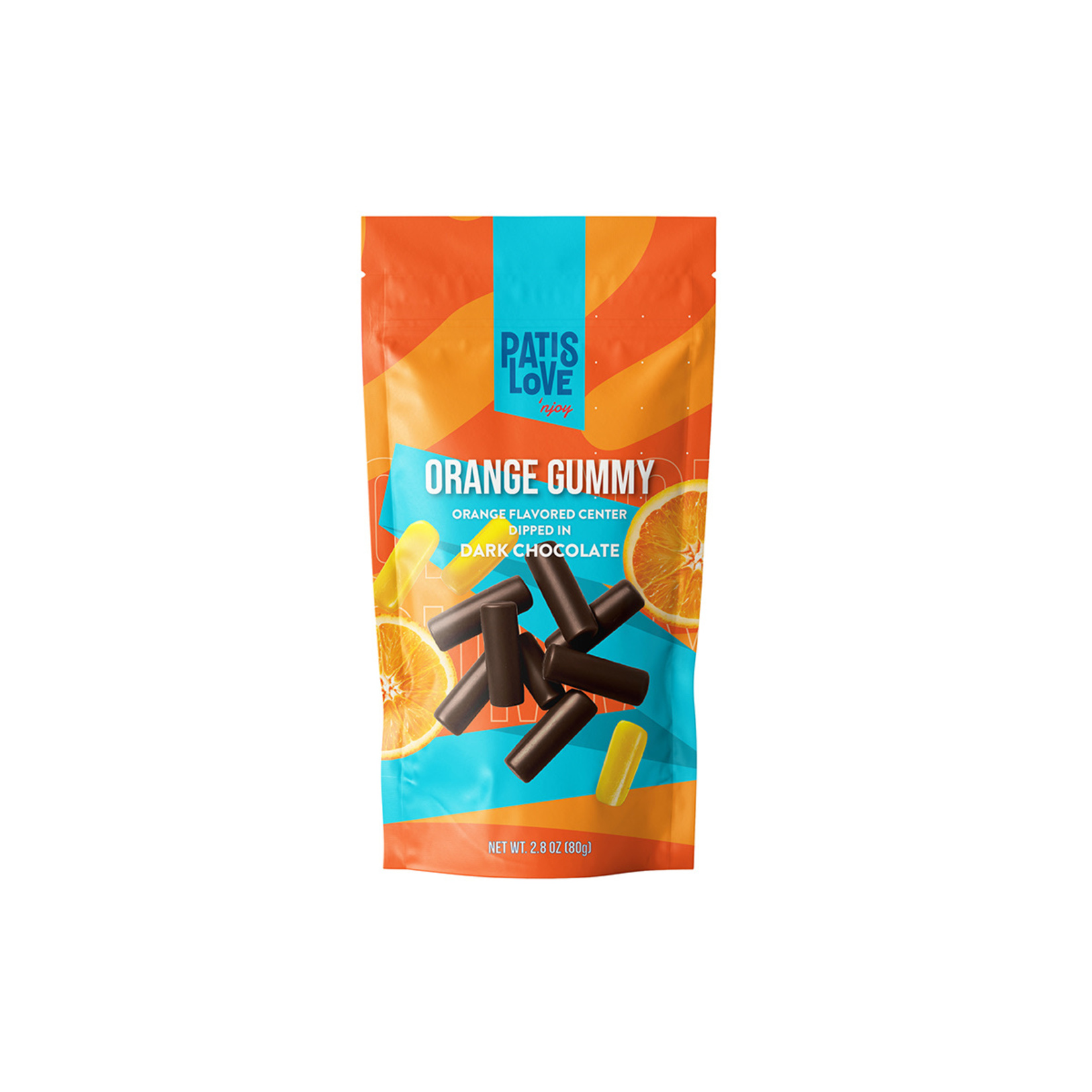 Patislove Bitter Çikolata Kaplı Portakallı Yumuşak Şekerleme 80 G