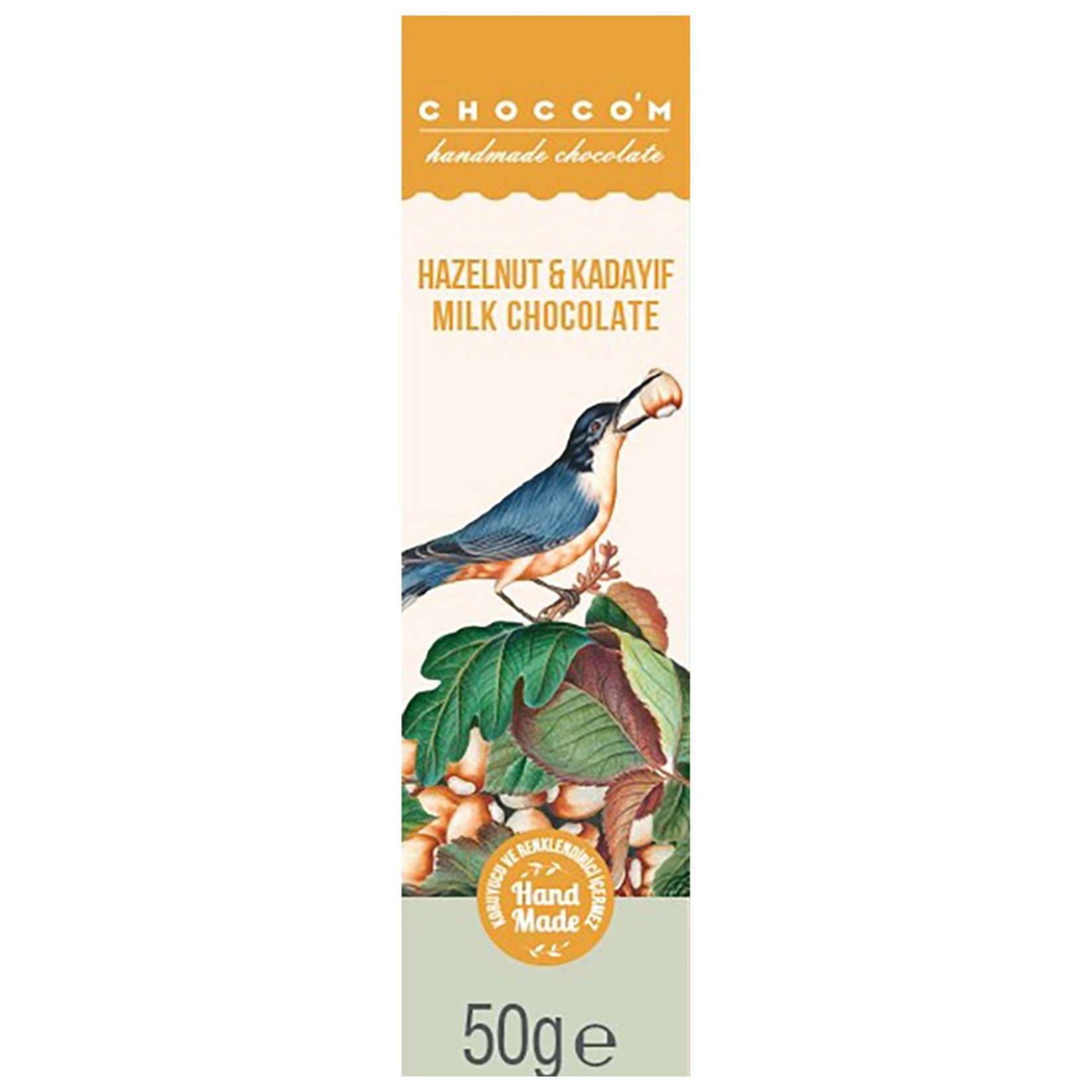 Choccom Fındık&kadayıf Dolgulu Sütlü Çikolata 50 G