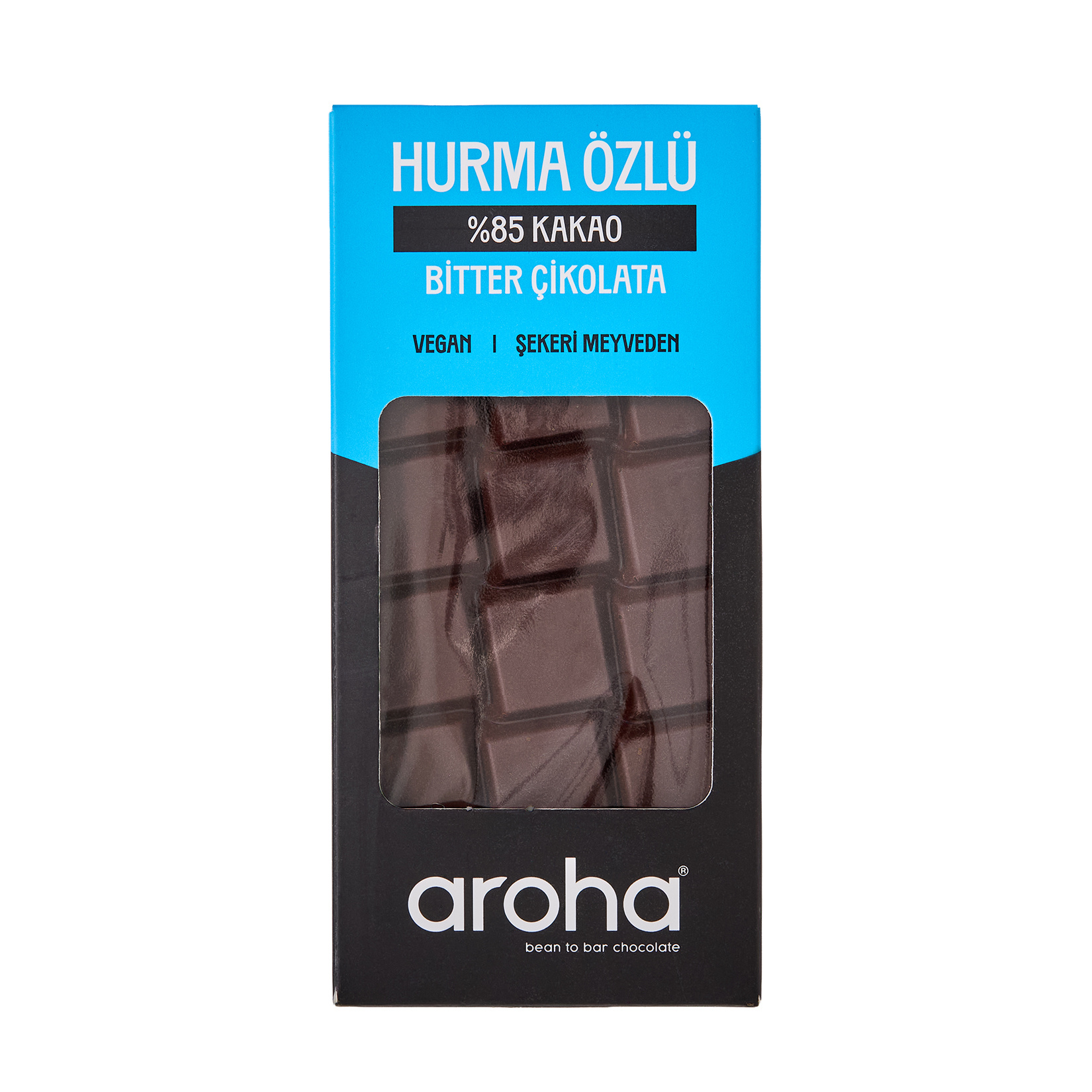 Aroha % 85 Kakao Hurma Özlü Bitter Çikolata 80 G