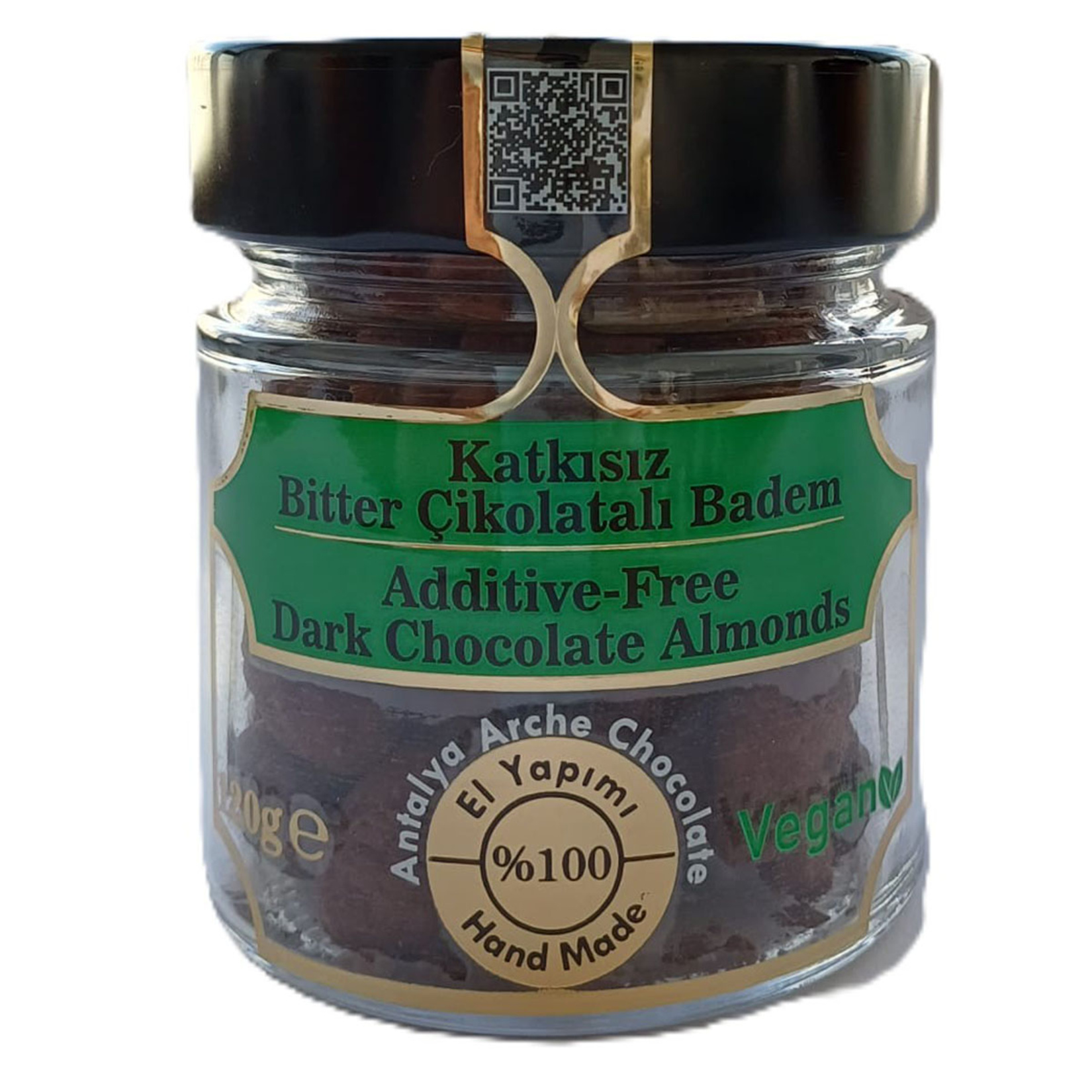 Antalya Arche Chocolate Bitter Çikolatalı Badem 120 G
