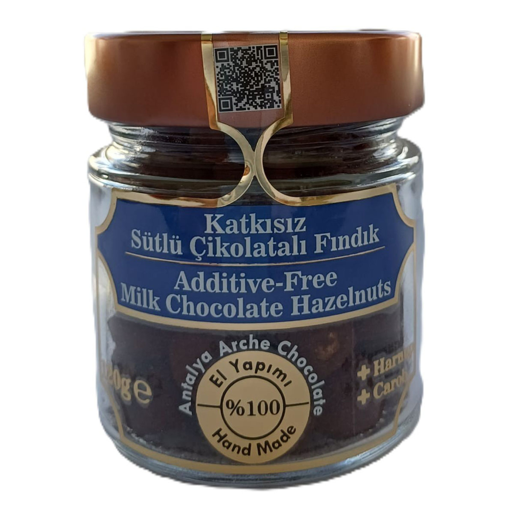 Antalya Arche Chocolate Sütlü Çikolatalı Fındık 120 G