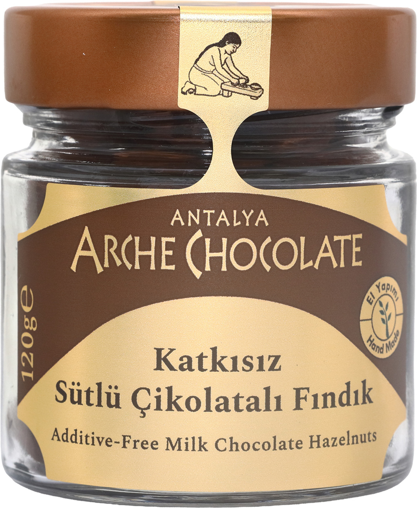 Antalya Arche Chocolate Sütlü Çikolatalı Fındık 120 G