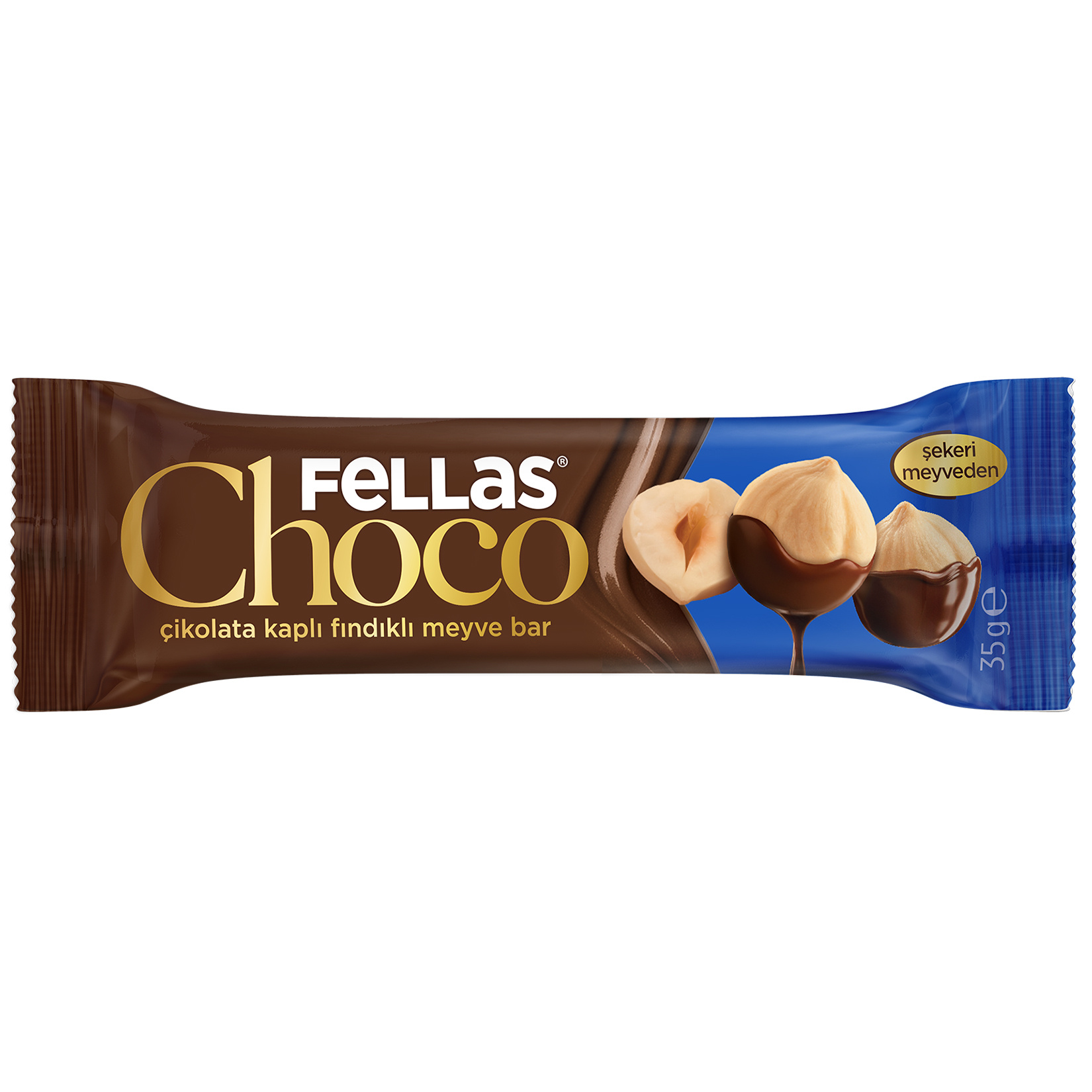 Fellas Fındıklı Çikolata Kaplı Meyve Bar 35 G