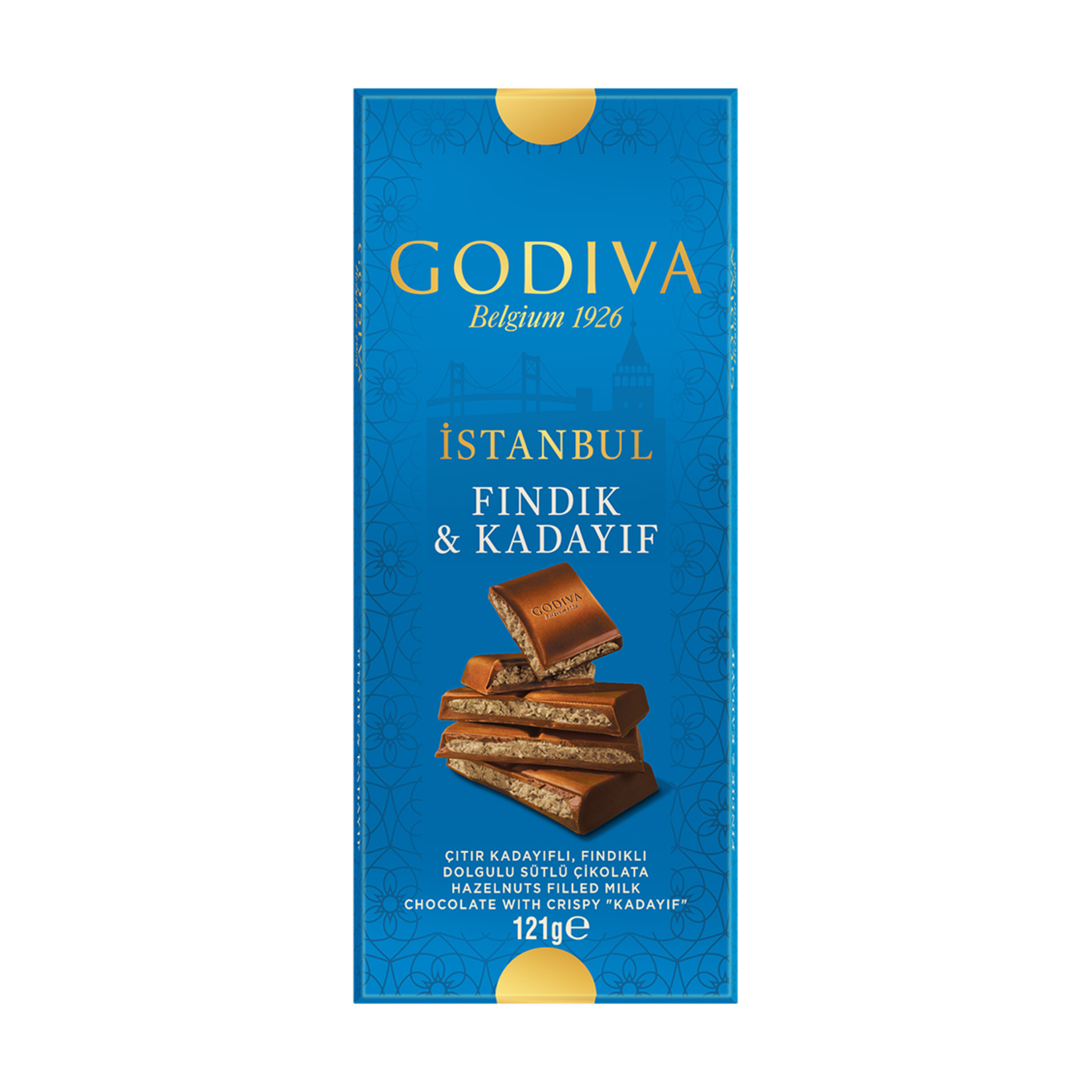 Godiva İstanbul Fındıklı & Kadayıflı Tablet Çikolata 121 G