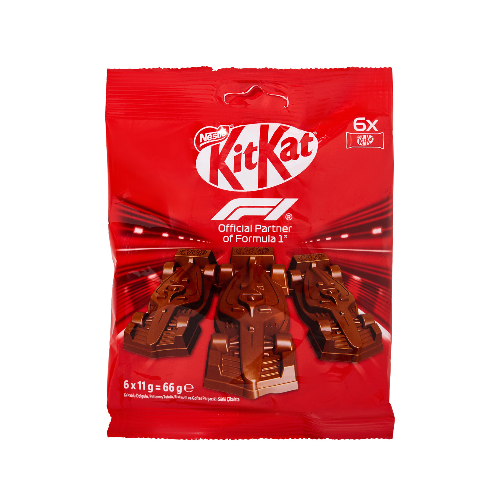 Nestle Kitkat F1 Araba Ikon Paket 6 x 11 G