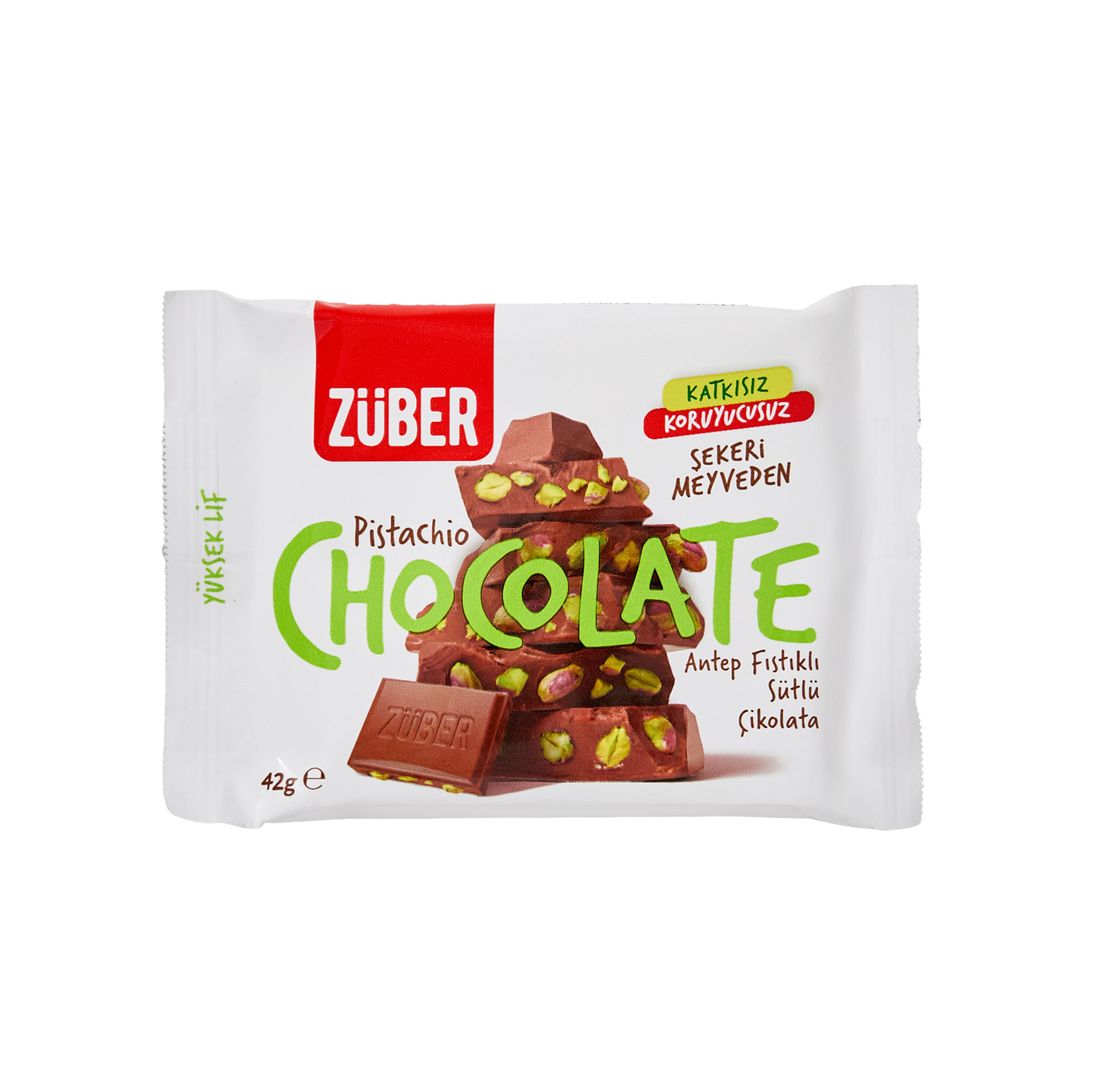 Züber Antep Fıstıklı Sütlü Çikolata 42 G