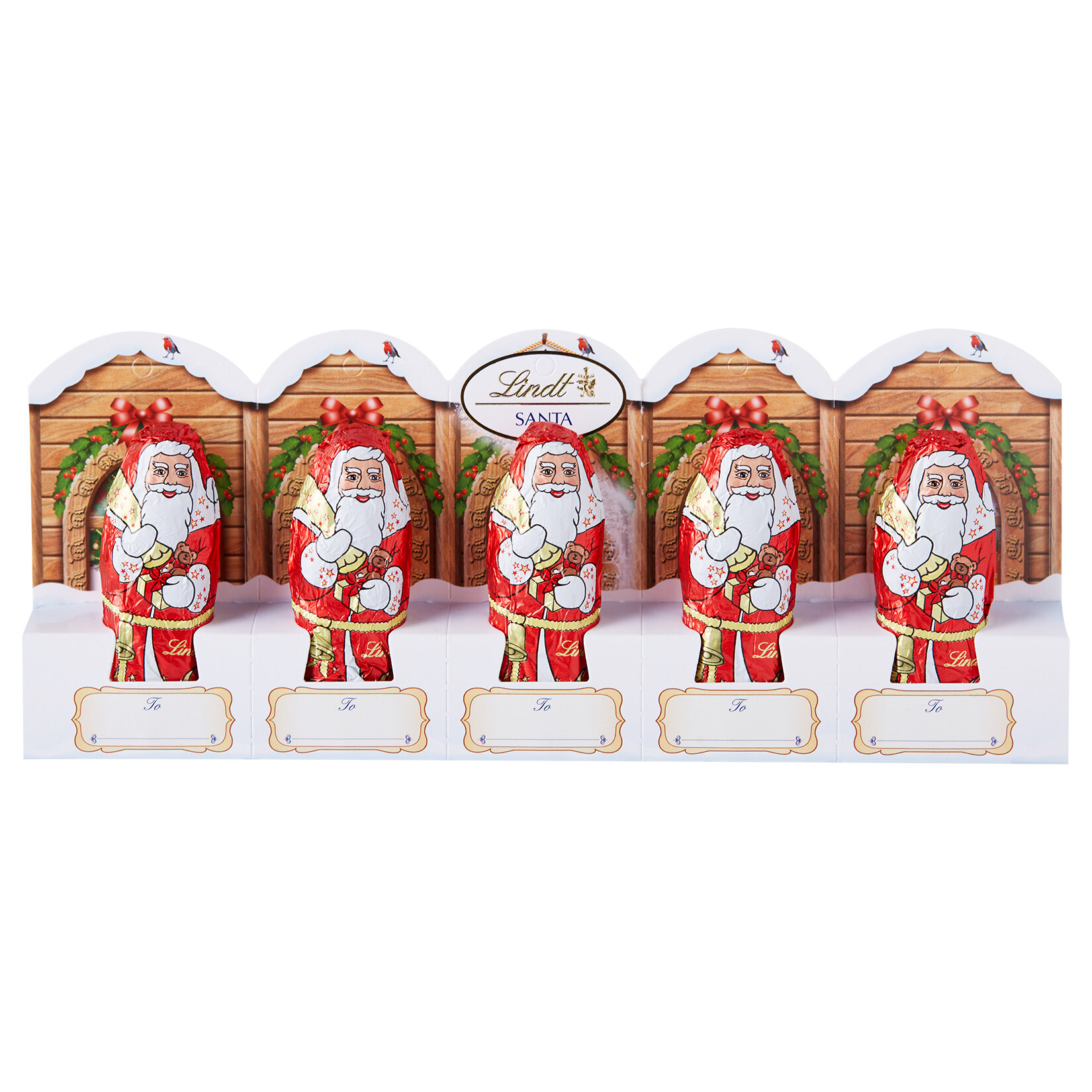 Lindt Mini Santa 5X10 Gr