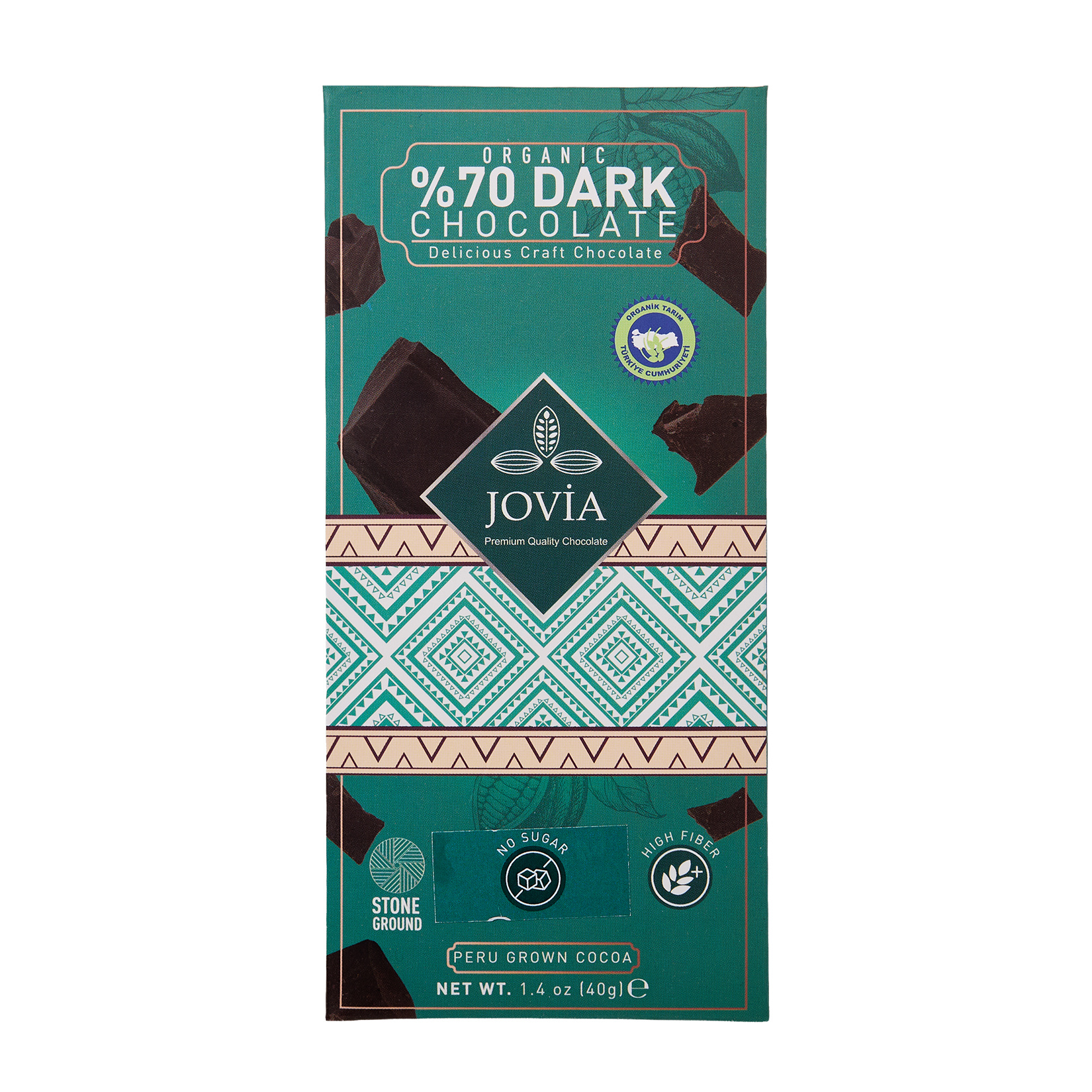 Jovia Organik %70 Bitter Çikolata 40 G