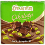 Ülker Bütün Antep Fıstıklı Sütlü Kare Çikolata 65G