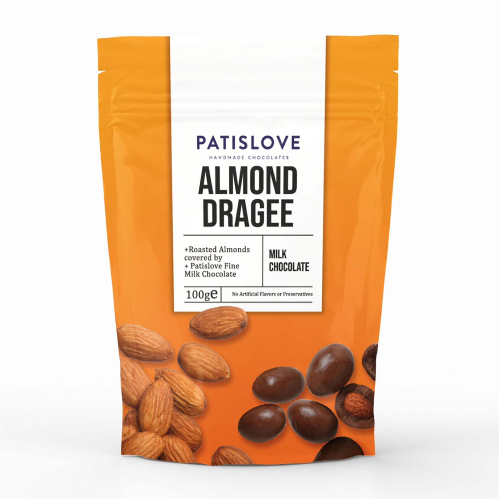 Patislove Sütlü Çikolata Kaplı Badem Draje 100 G