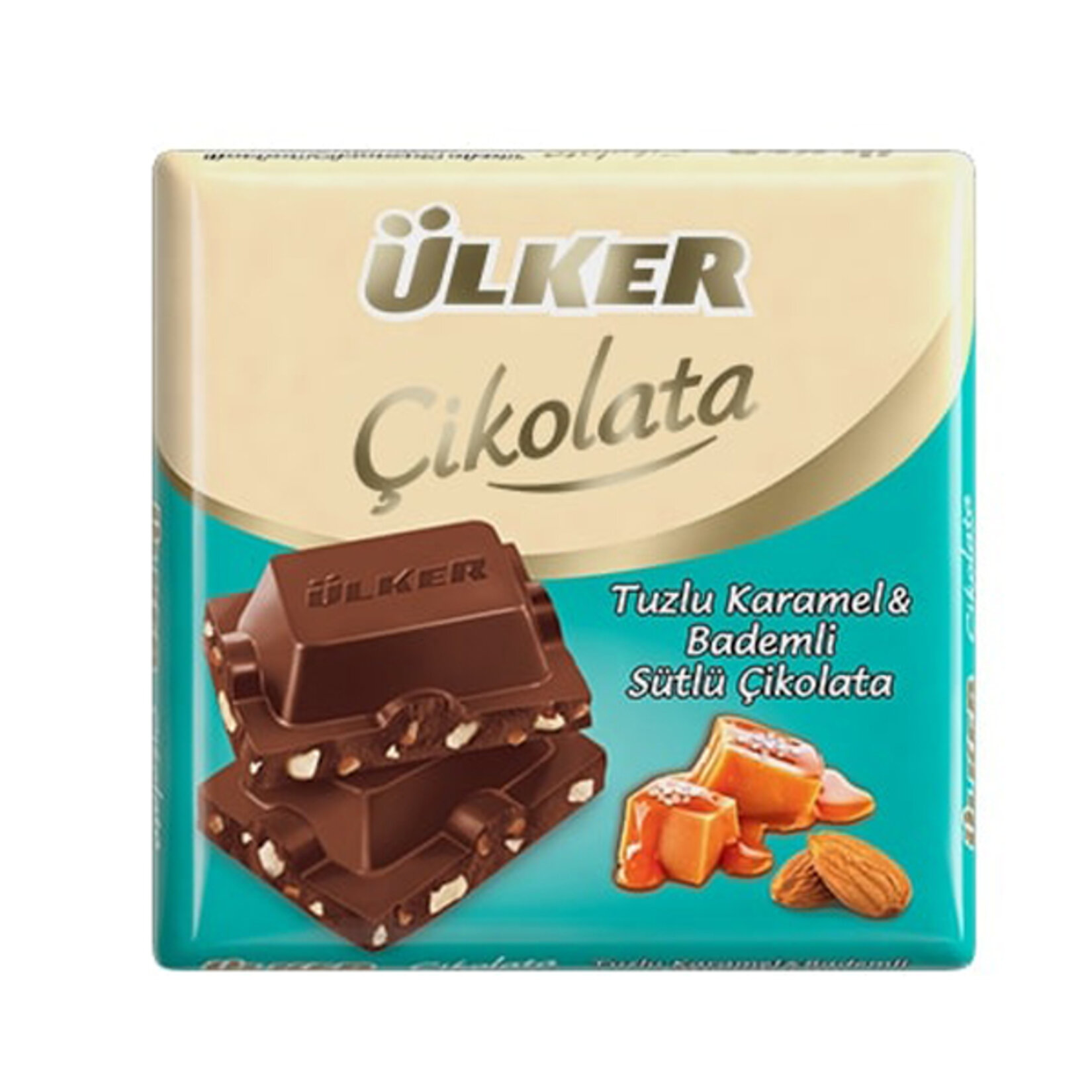 Ülker Tuzlu Karamel & Bademli Sütlü Çikolata 60 G