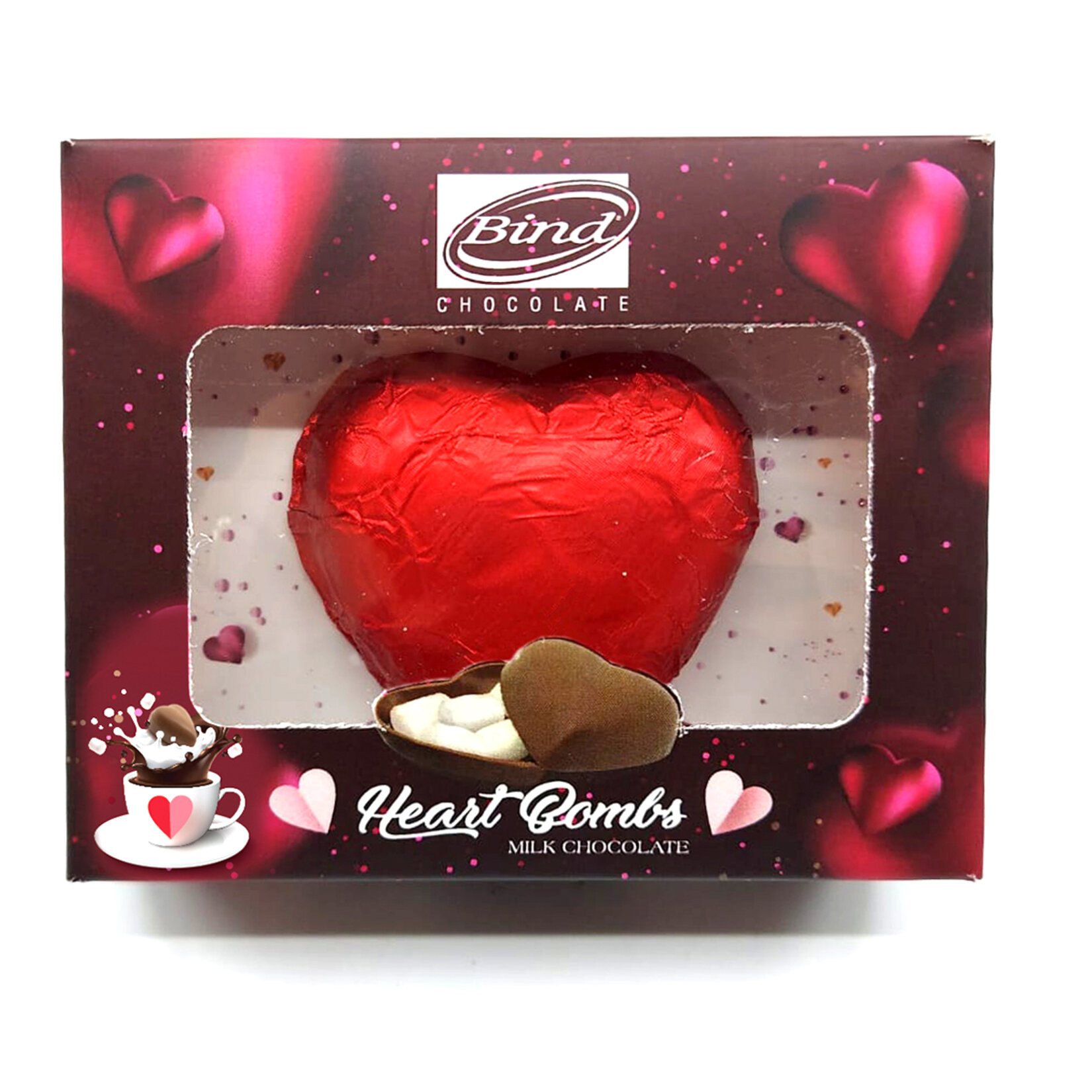 Bind Kalp Bomb Marshmallowlu Sütlü Çikolata 40 G