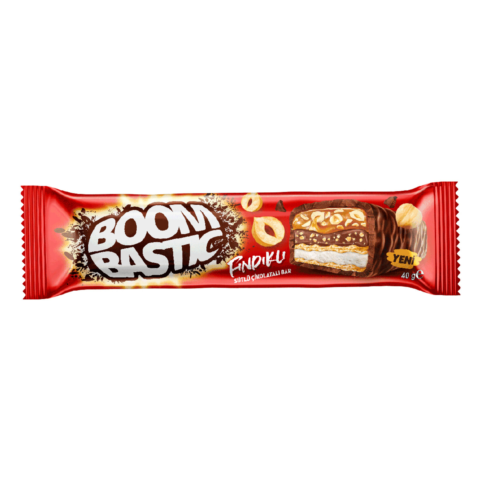 Boombastıc Fındıklı Sütlü Çikolatalı Bar Gofret40g