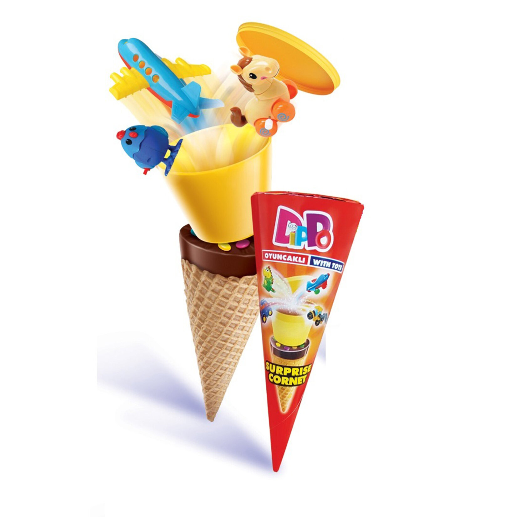 Dıppo Fın.krema Dol.drajeli Oyuncaklı Gofret 25G