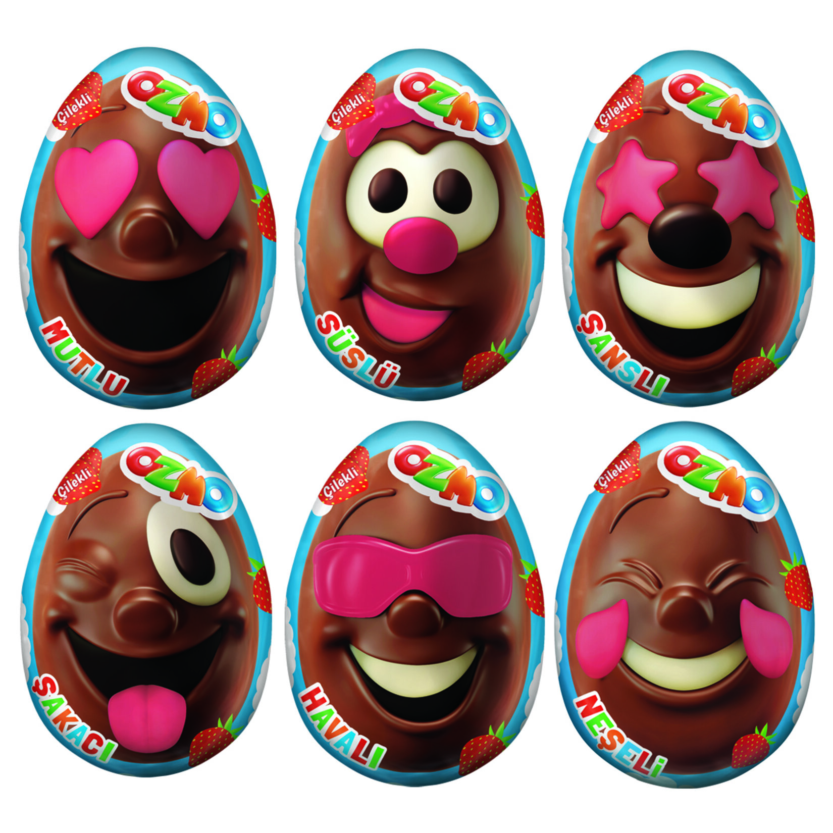 Ozmo Oyuncaklı Figürlü Yumurta Çilekli 20G