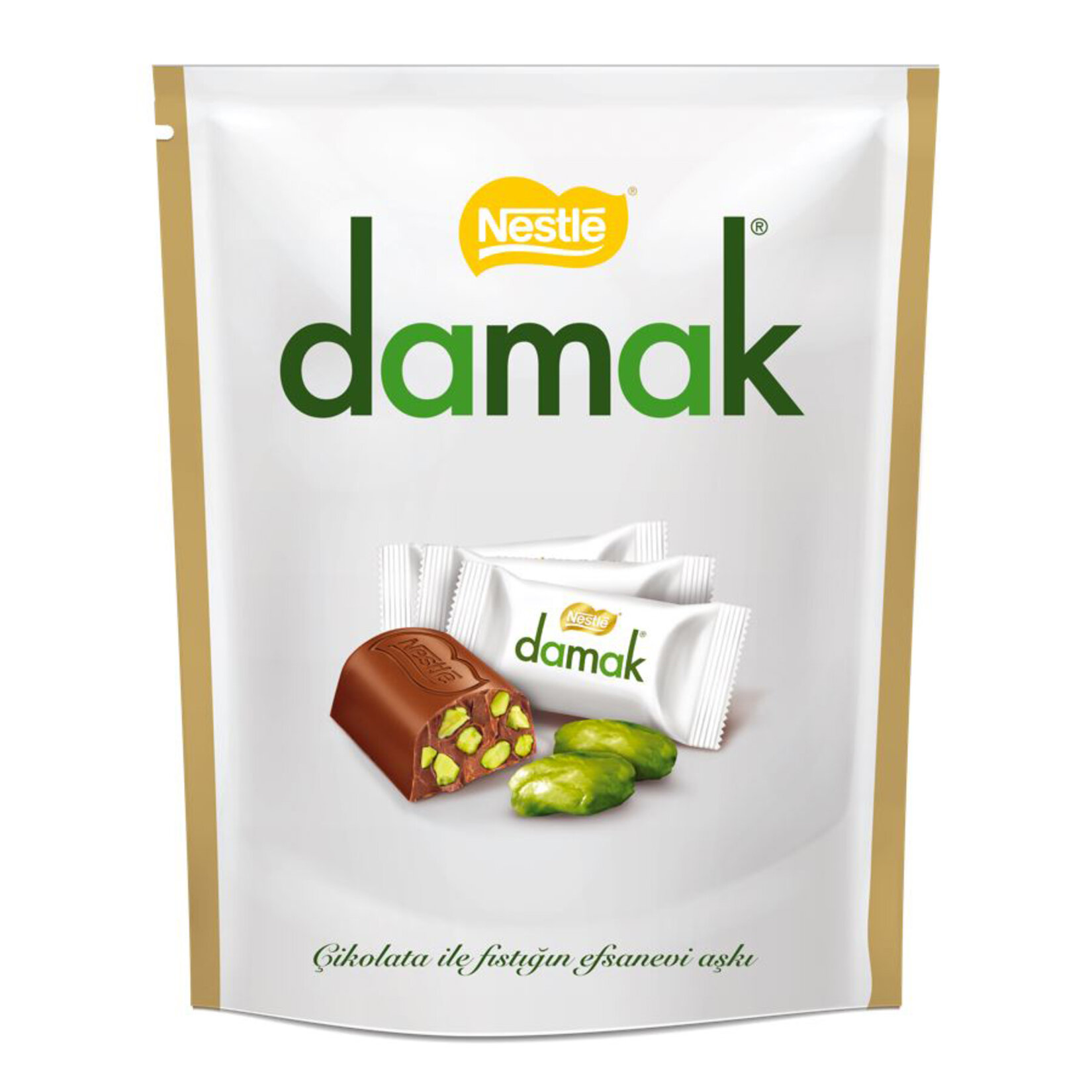 Nestle Damak Antep Fıstıklı Sütlü Çikolata 159.6 G