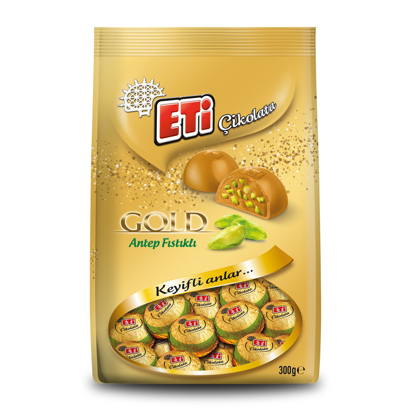 Eti Antep Fıstıklı Karamelize Beyaz Çikolata 300 G