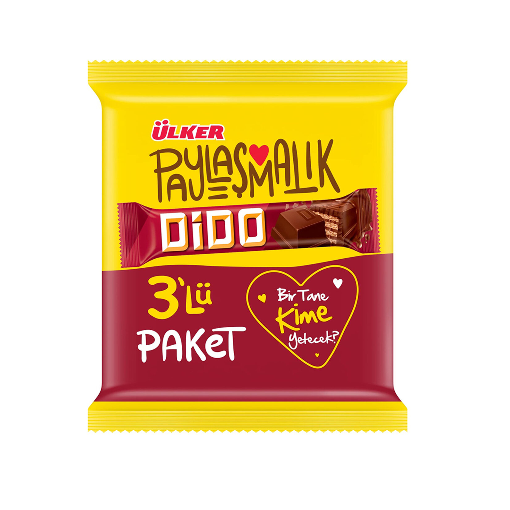 Ülker Dido Sütlü Çikolatalı Gofret 3Lü Paket 105G
