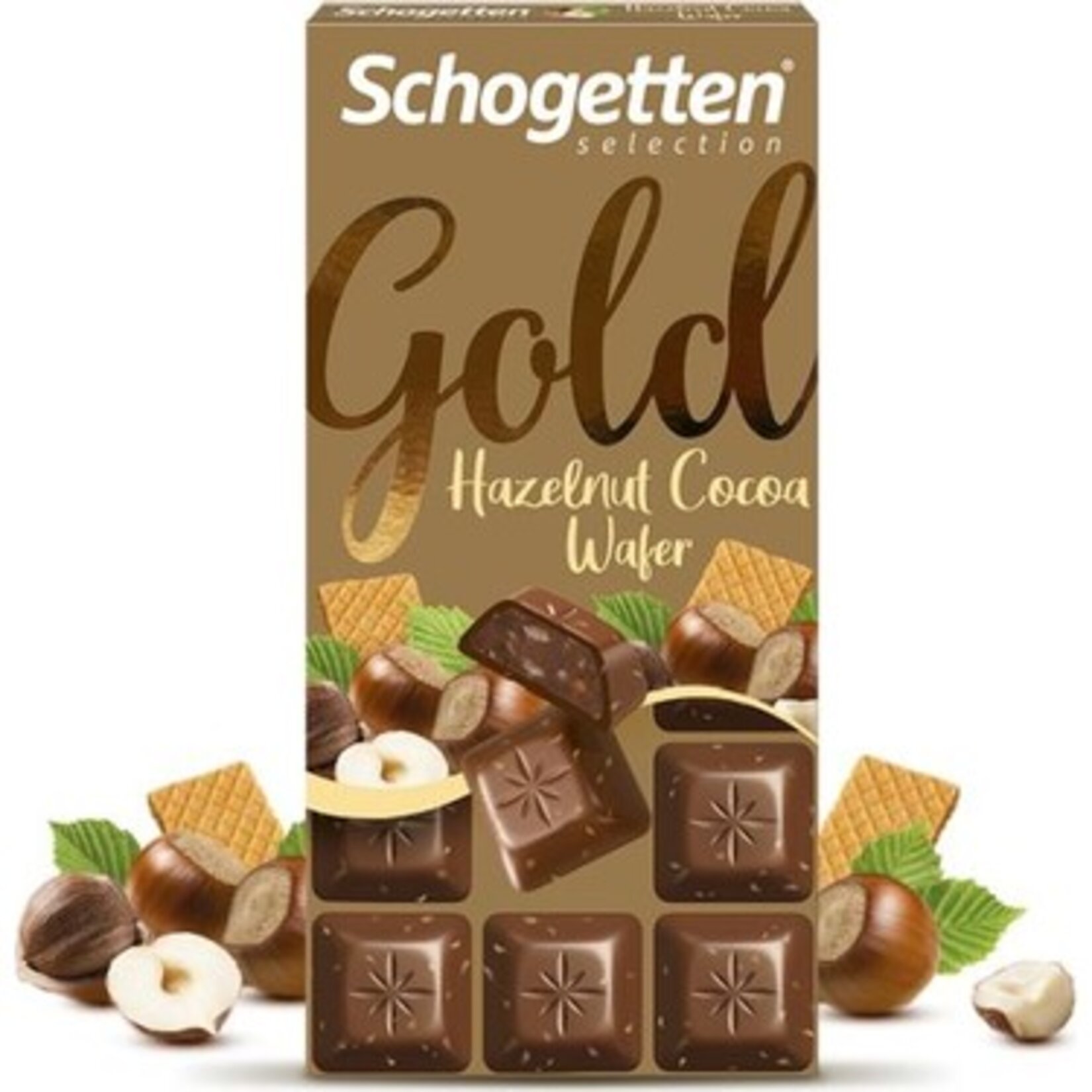 Schogetten Gold Gofretli Fındıklı Sütlü Çikolata 100 G