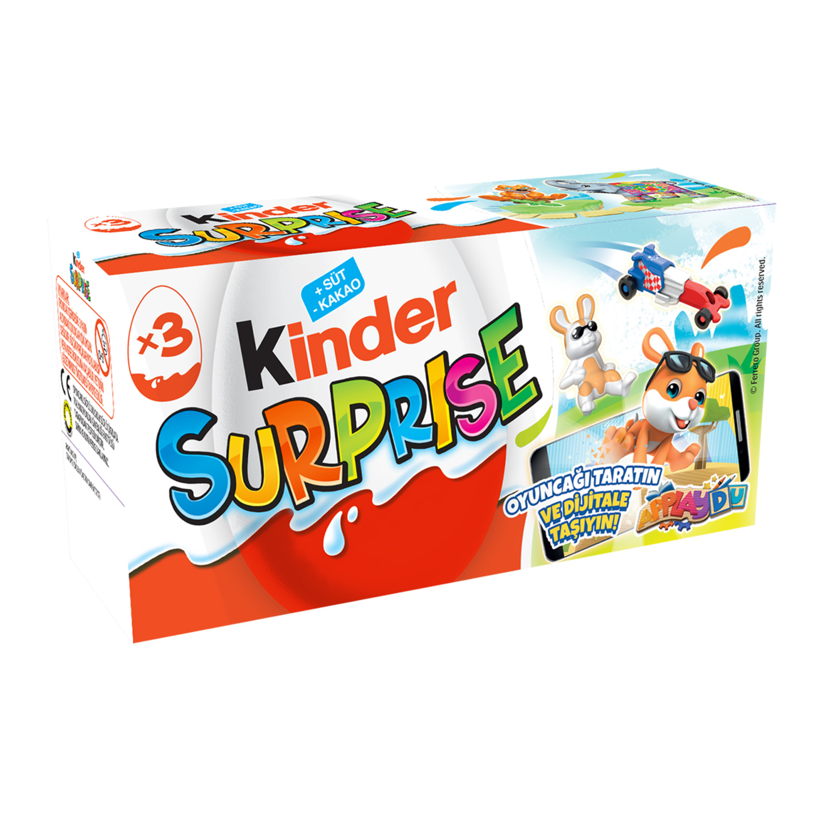 Kinder Surprise 3'lü 60 G