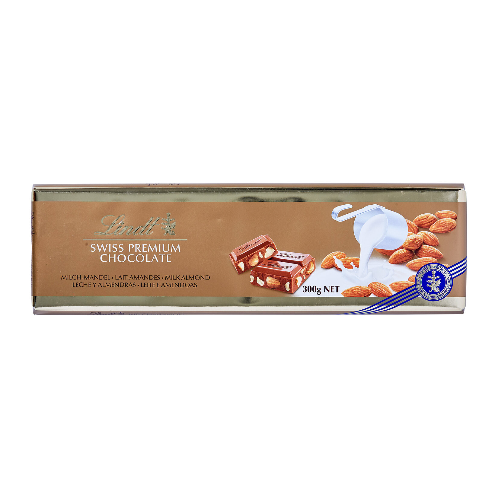 Lindt Milk Almond Bademli Sütlü Çikolata 300 G