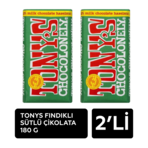 Tonys Fındıklı Sütlü Çikolata 180 G x 2 Adet
