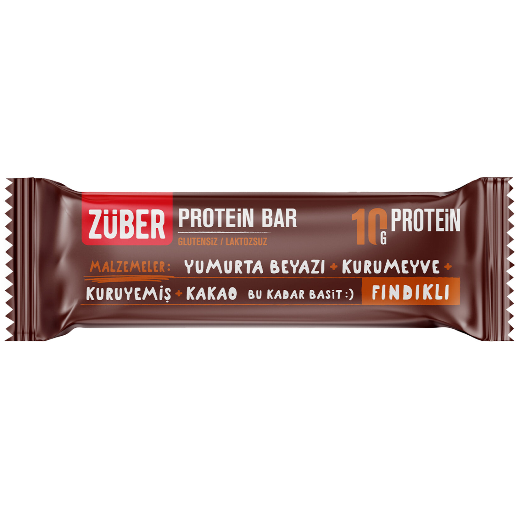 Züber Fındıklı Glutensiz Proteın Bar 40G