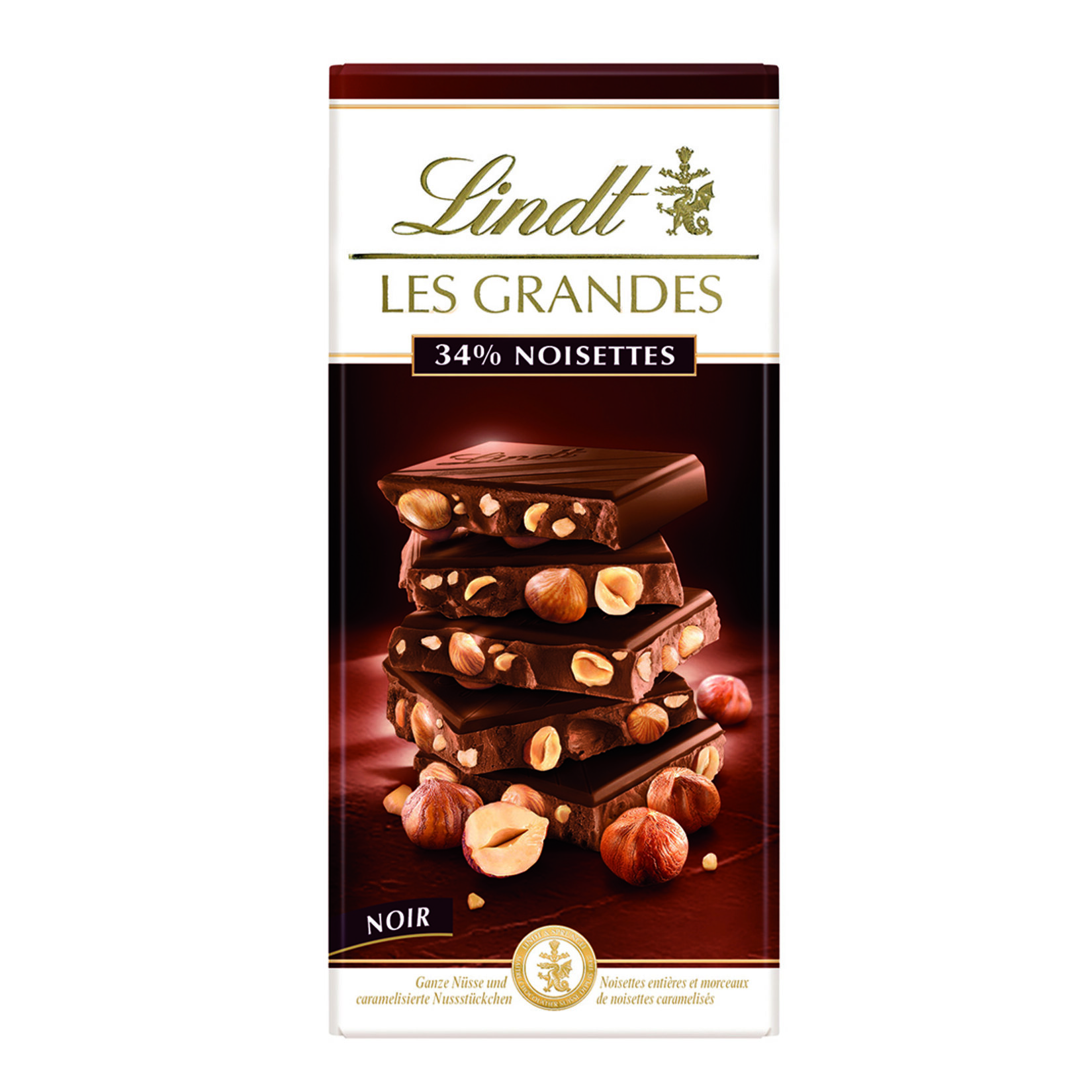 Lindt Les Grandes Bütün Fındık Bitter Çikolata 150 G