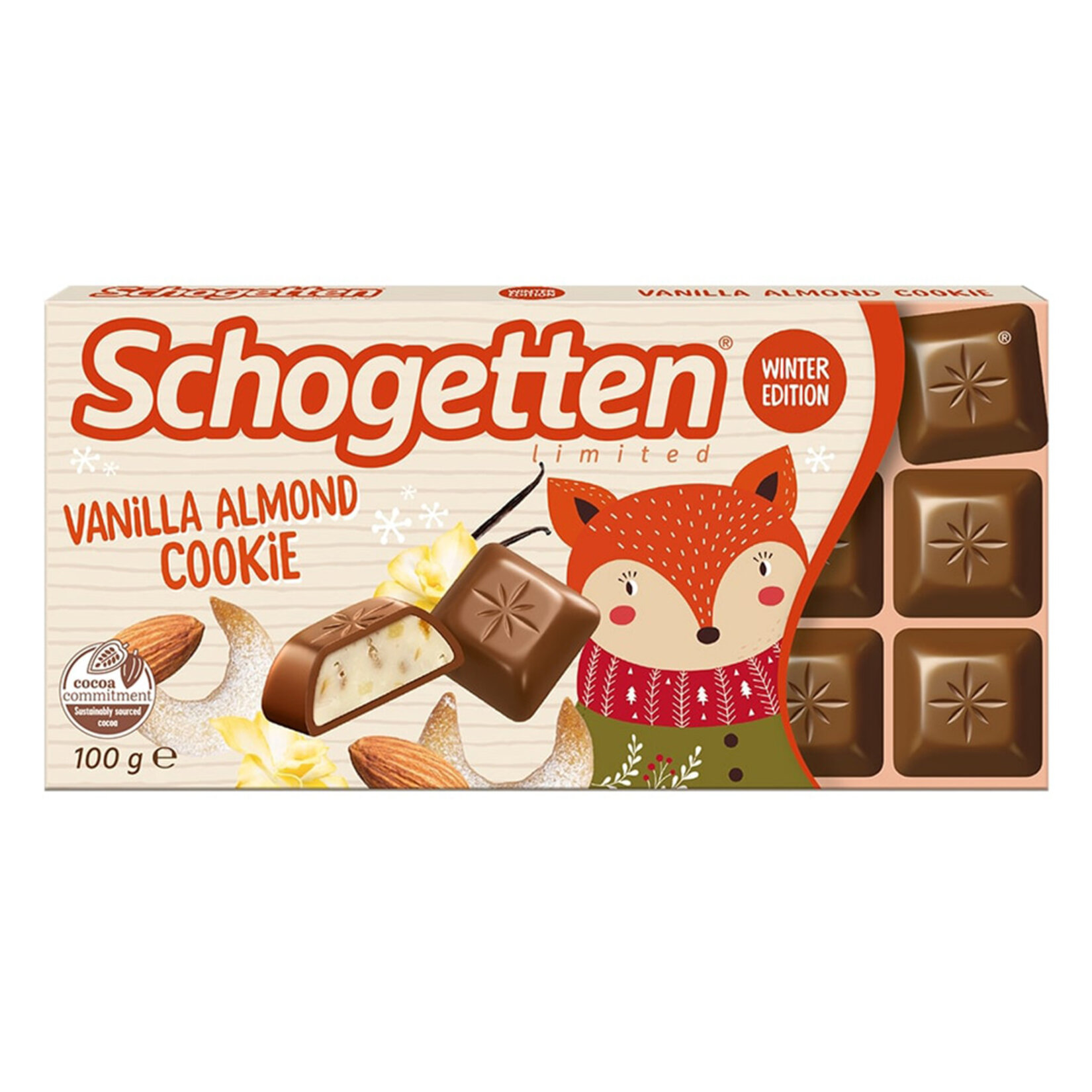 Schogetten Vanilla Almond Cookie 100 G