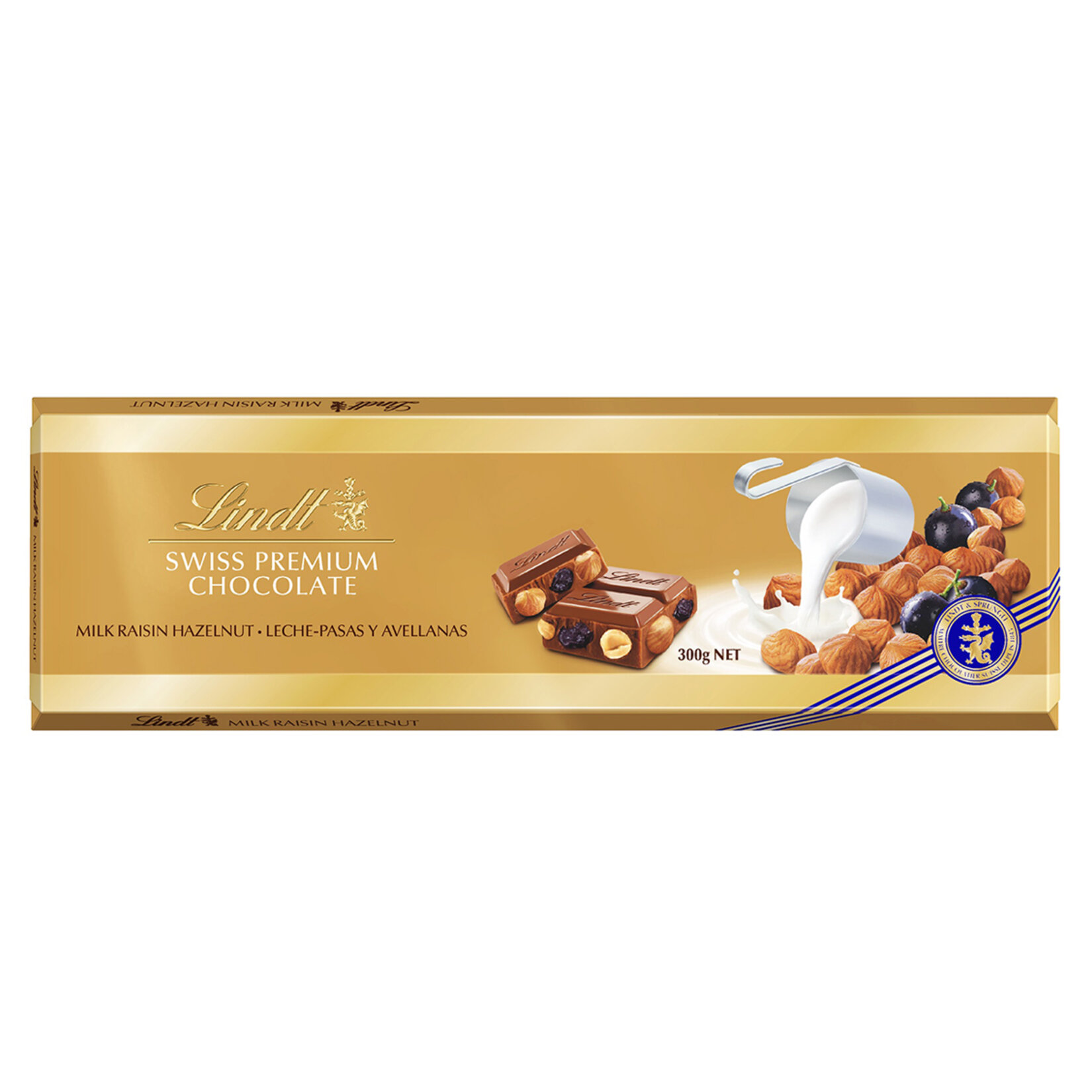 Lindt Milk Raisin Hazelnut Gold Çikolata 300 G