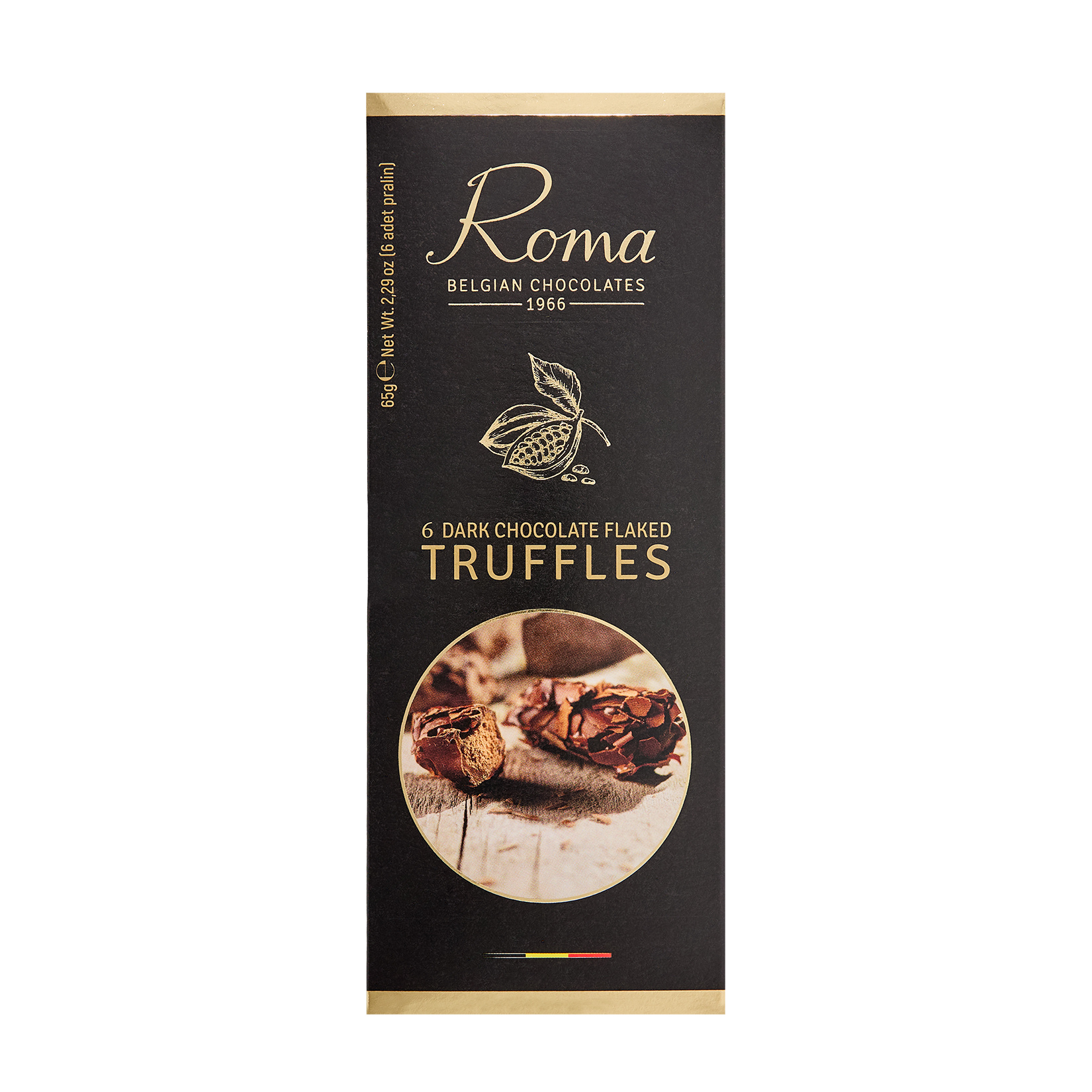 Roma Belgian Chocolates Truffles Bitter 65 G