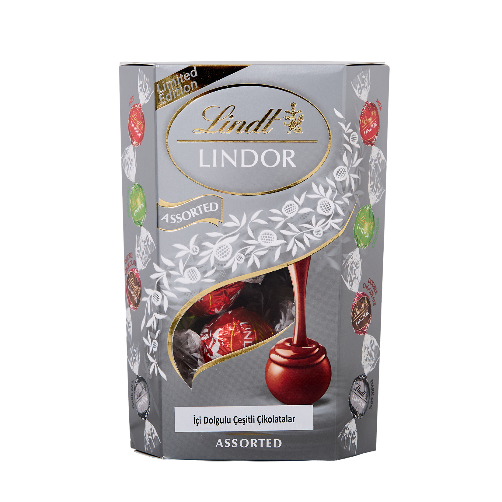 Lindt Lindor Silver Cornet Assorted 200 G