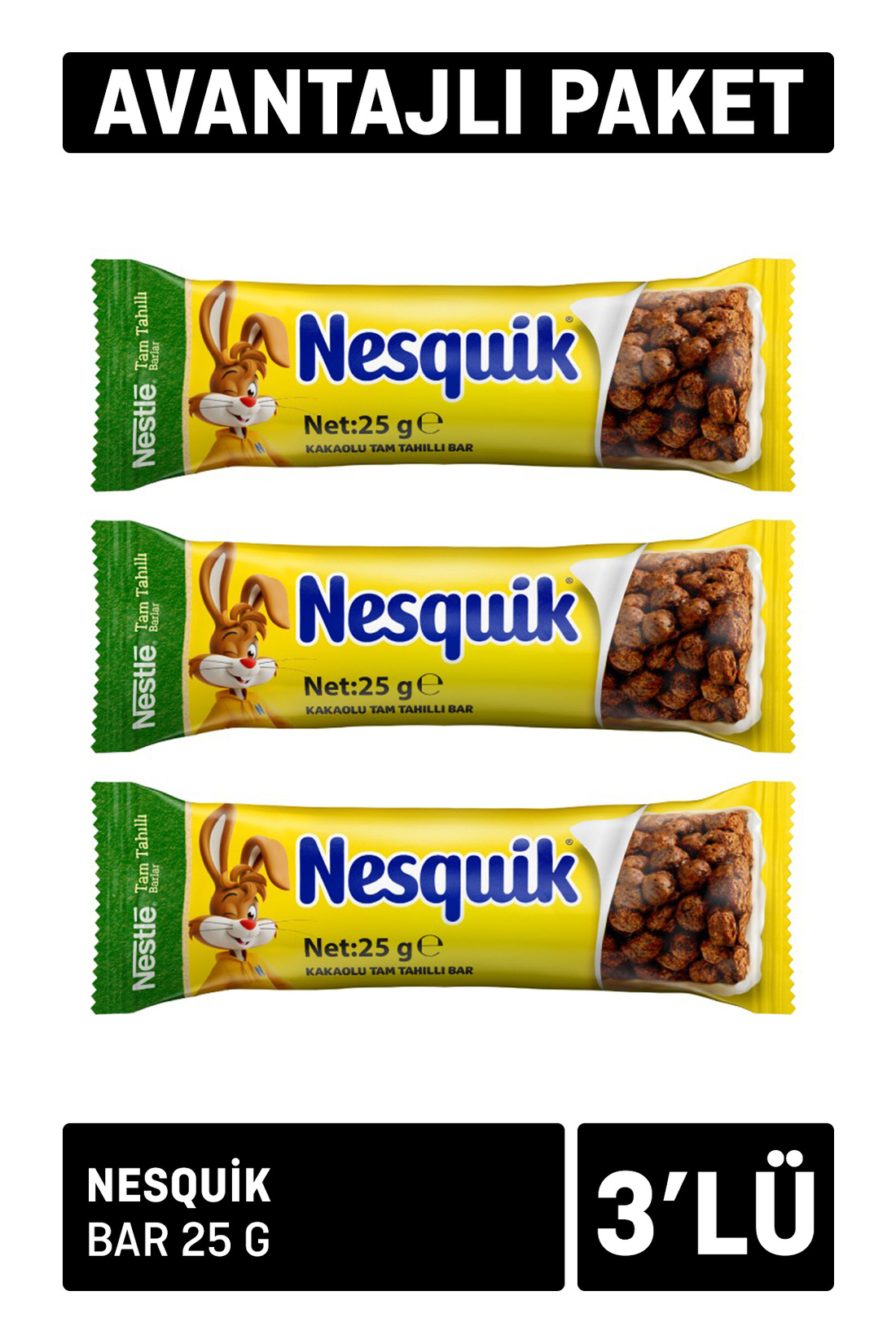 Nesquik Bar 3 Adet x 25 g