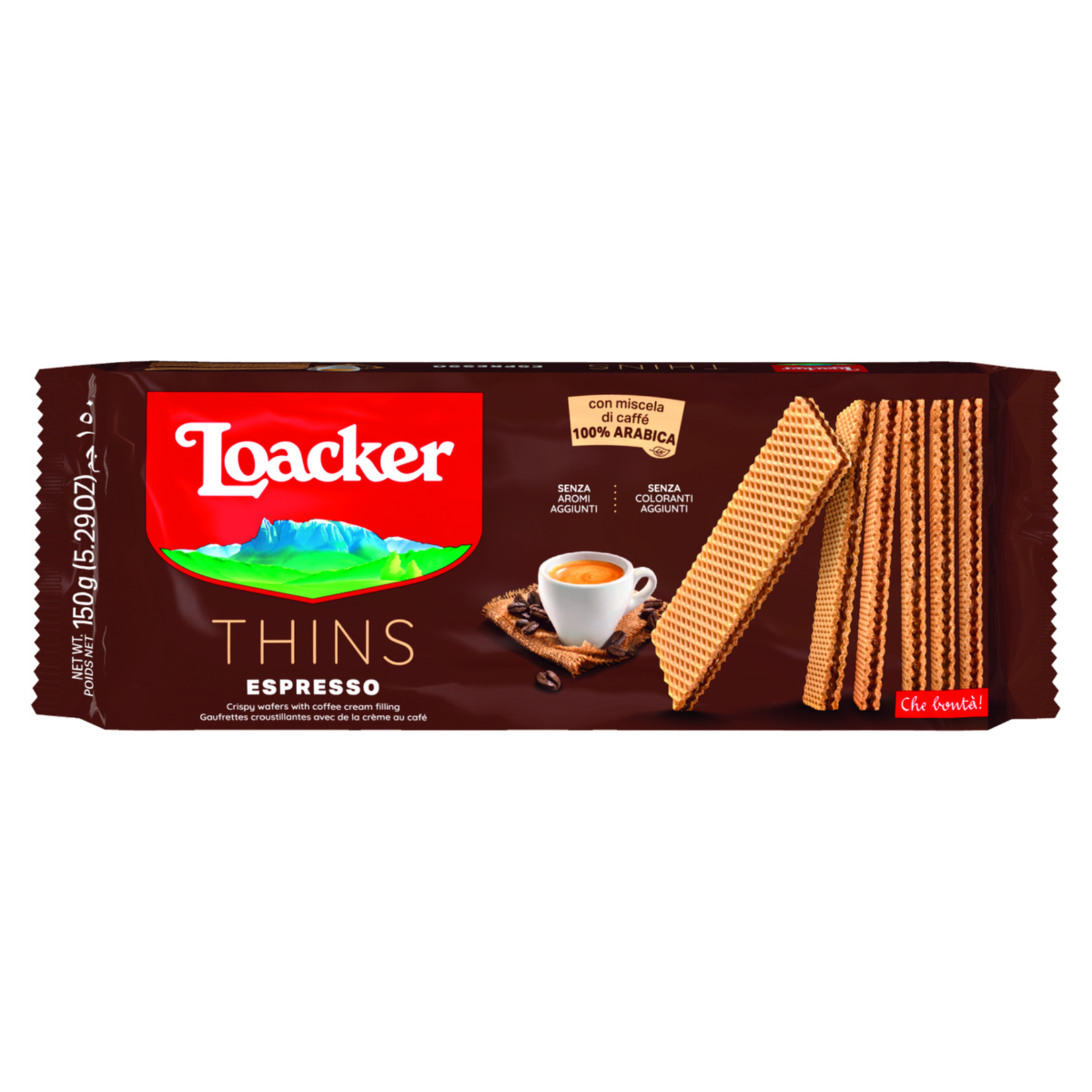 Loacker Thins Espresso Gofret 150 G