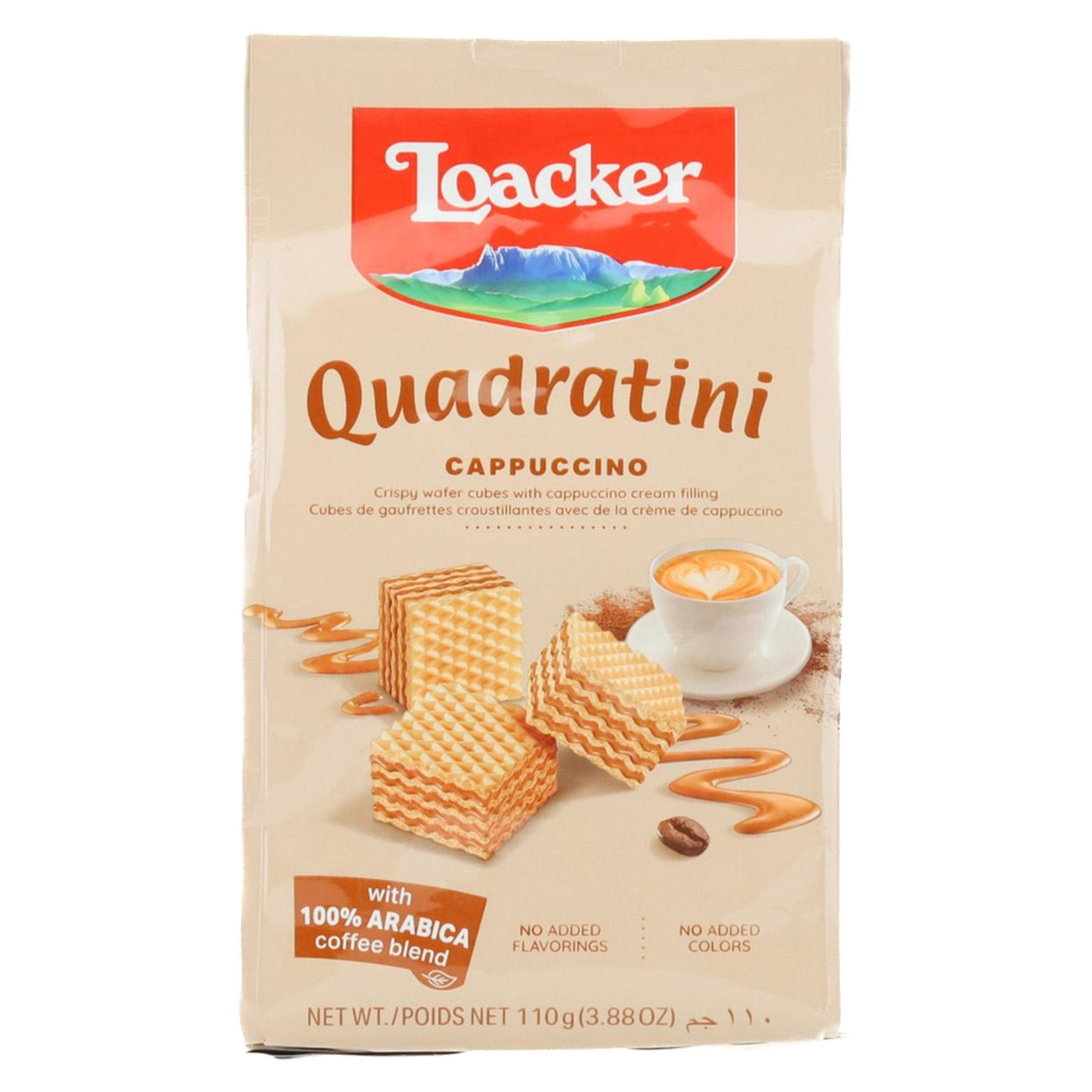 Loacker Quadratini Cappuccino Gofret 110 G