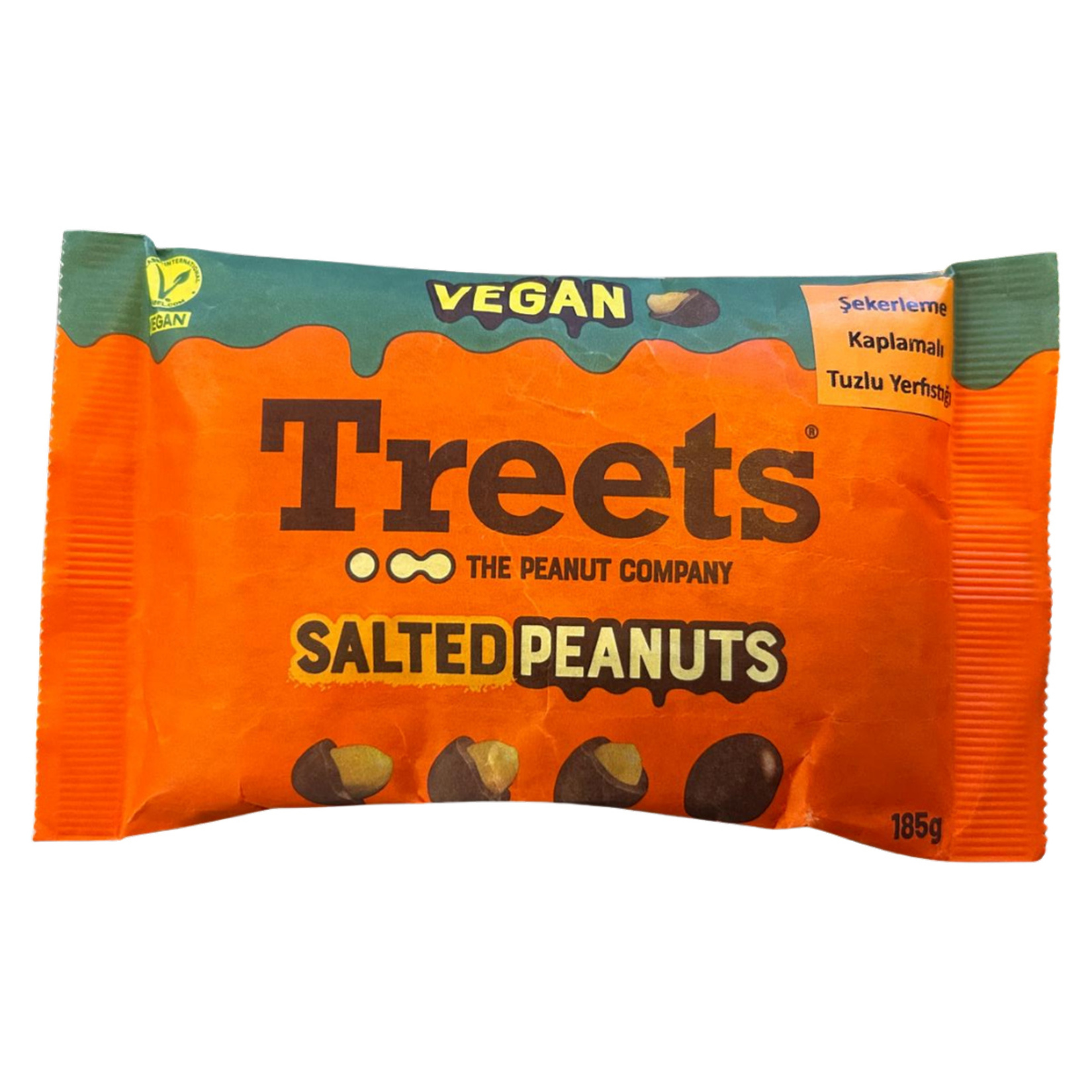 Treets Vegan Şekerleme Kaplamalı Tuzlu Yer Fıstığı 185 G