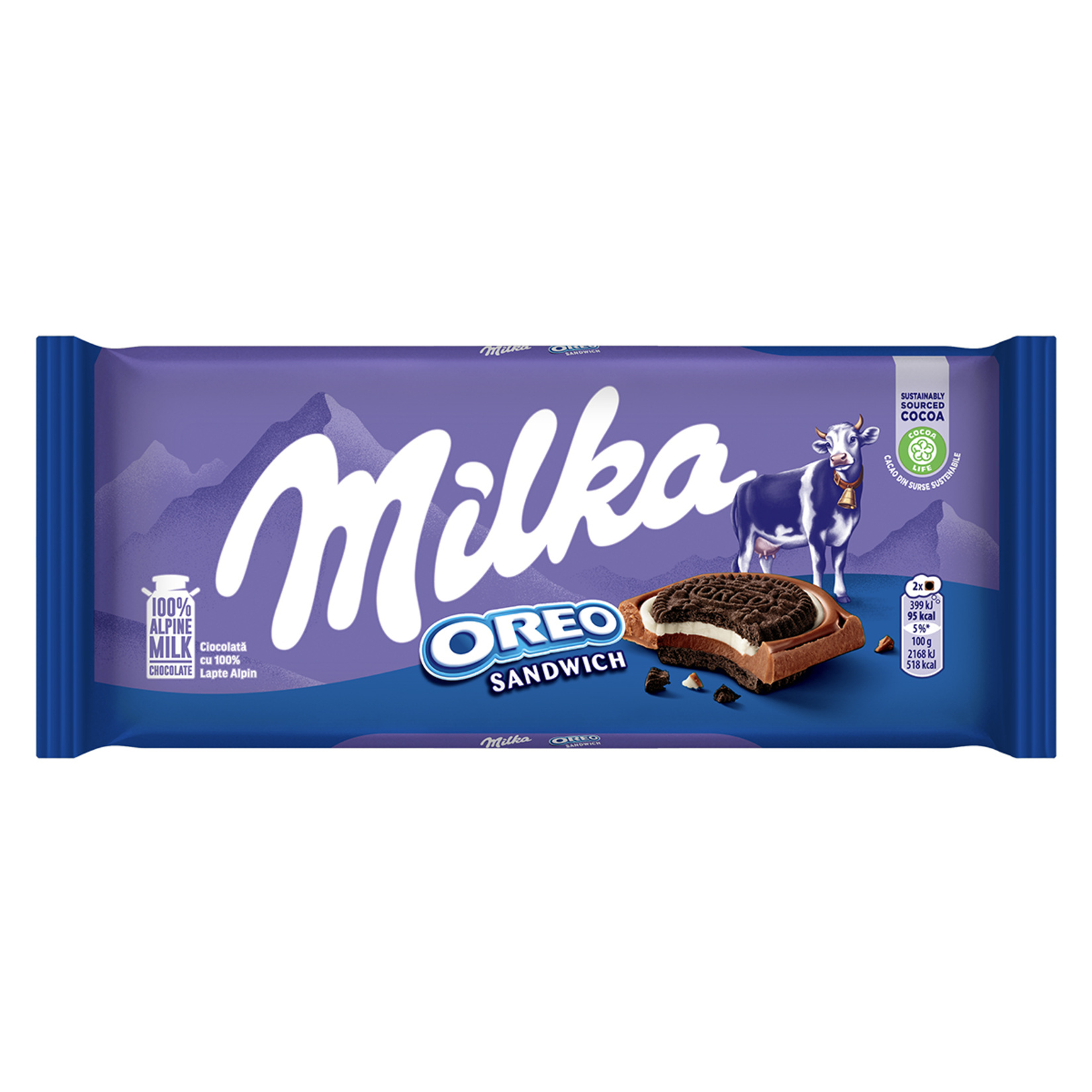 Milka Oreo Sandwich Kakaolu Bisküvili Çikolata 92G