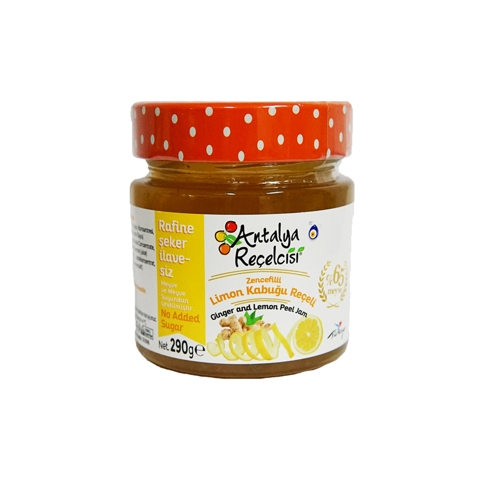 Antalya Reçelcisi Zencfil Limon Kabuğu Reçeli 290G