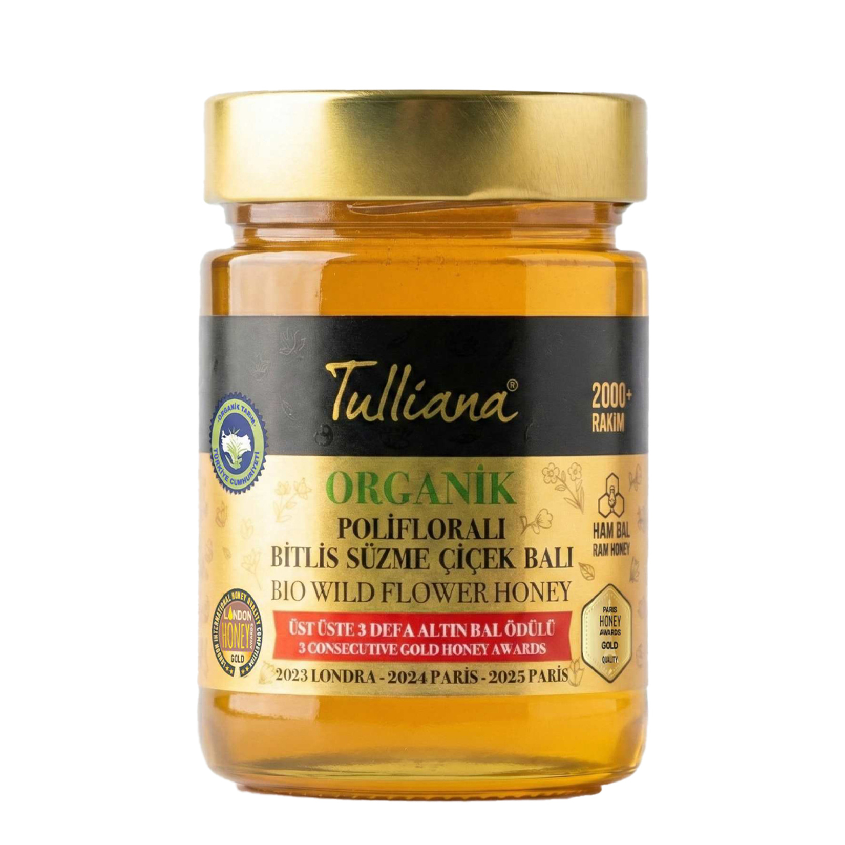 Tulliana Organik Polifloralı Çiçek Balı 450 G