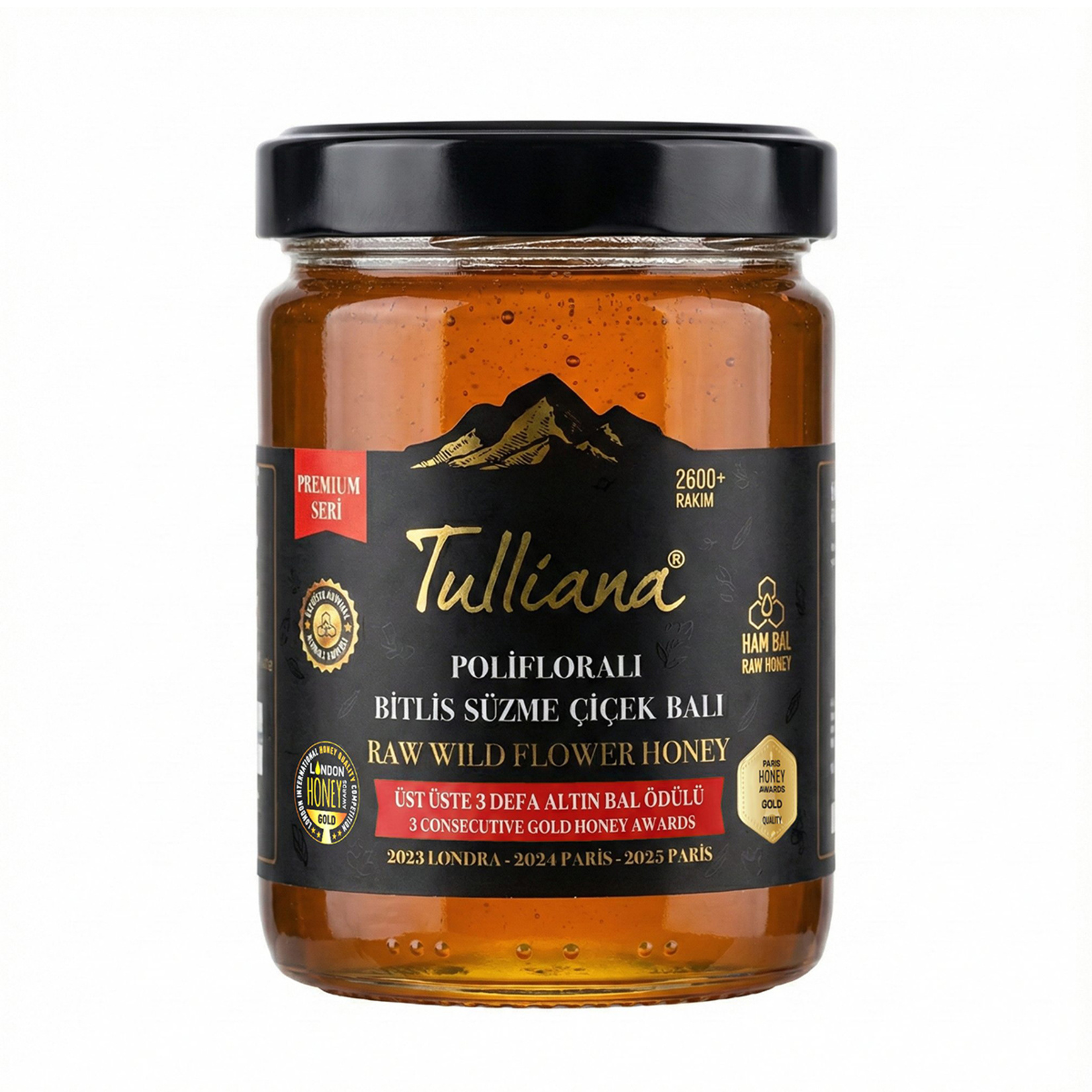 Tulliana Premium Polifloralı Bitlis Süzme Çiçekbalı 850 G
