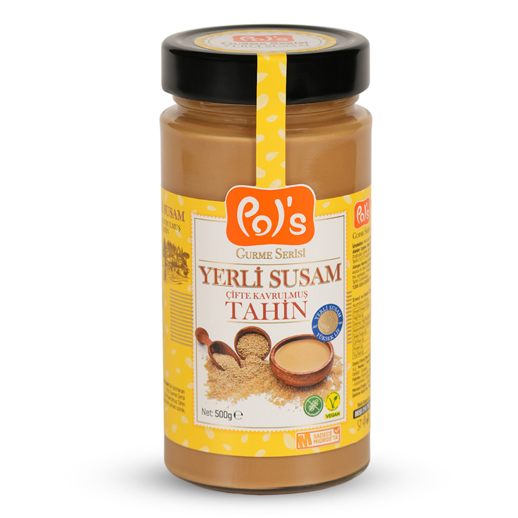 Pol’s Gurme Serisi Yerli Susam Çifte Kavrulmuş Tahin 500 g