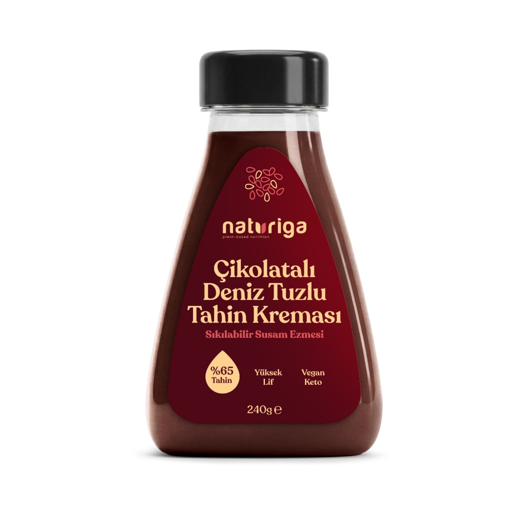 Naturiga Çikolatalı Deniz Tuzlu Tahin Kreması 240 G