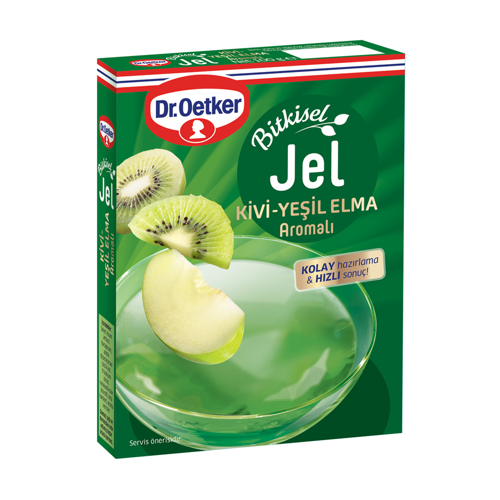 Dr. Oetker Kivi - Yeşil Elma Aromalı Jel 100 G