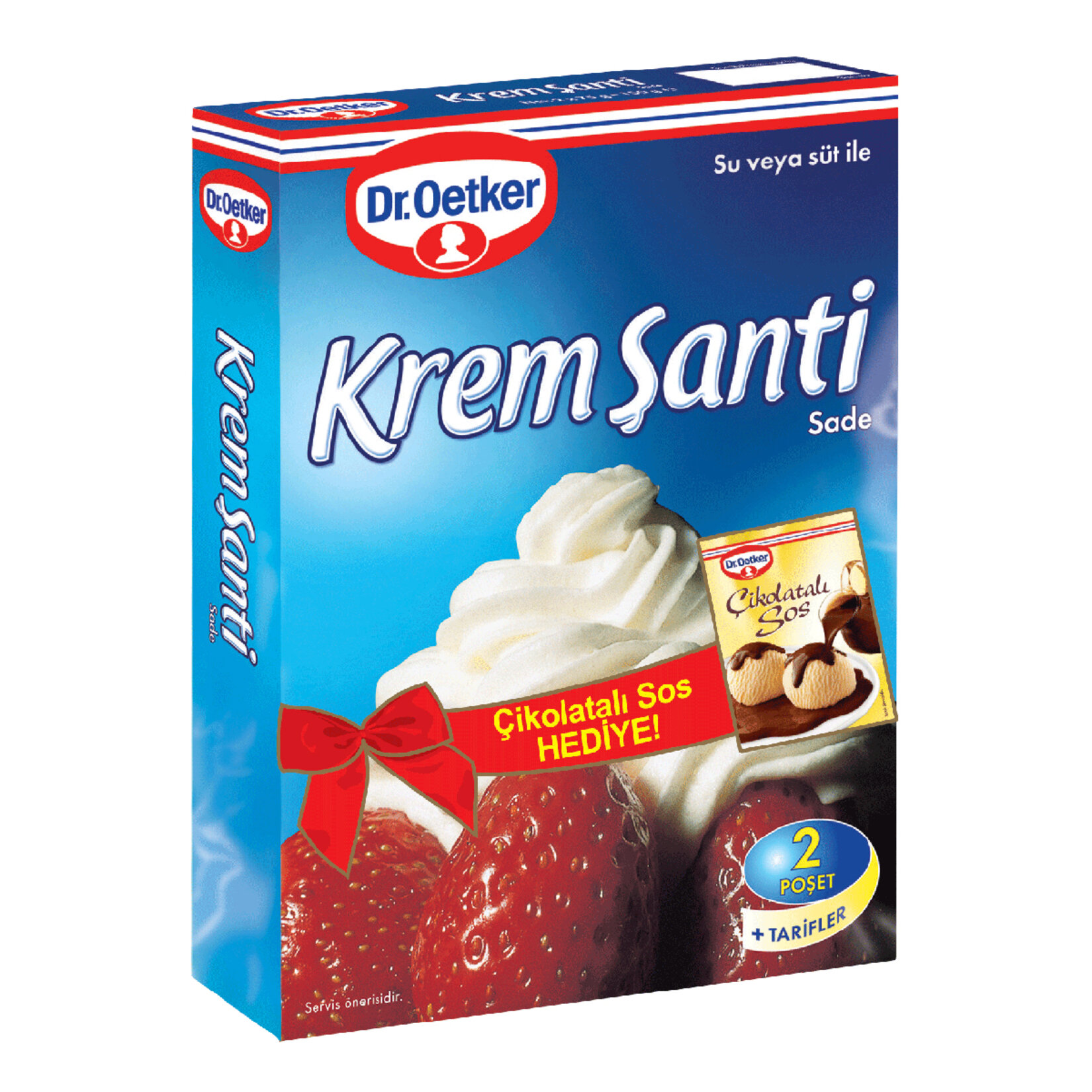 Dr. Oetker Krem Şanti 150 G + Çikolata Sos 128 G