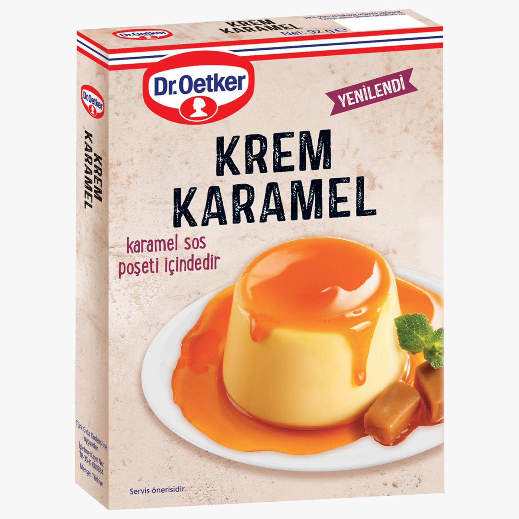 Dr.Oetker Krem Karamel Toz Karışım 92 g